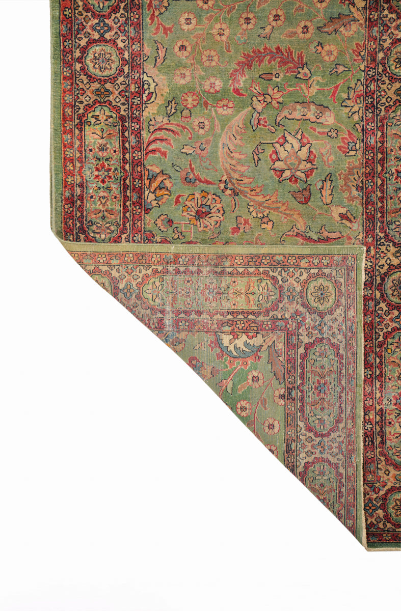 Antique Indian Agra Hallway Rug 20'9" x 3'6"