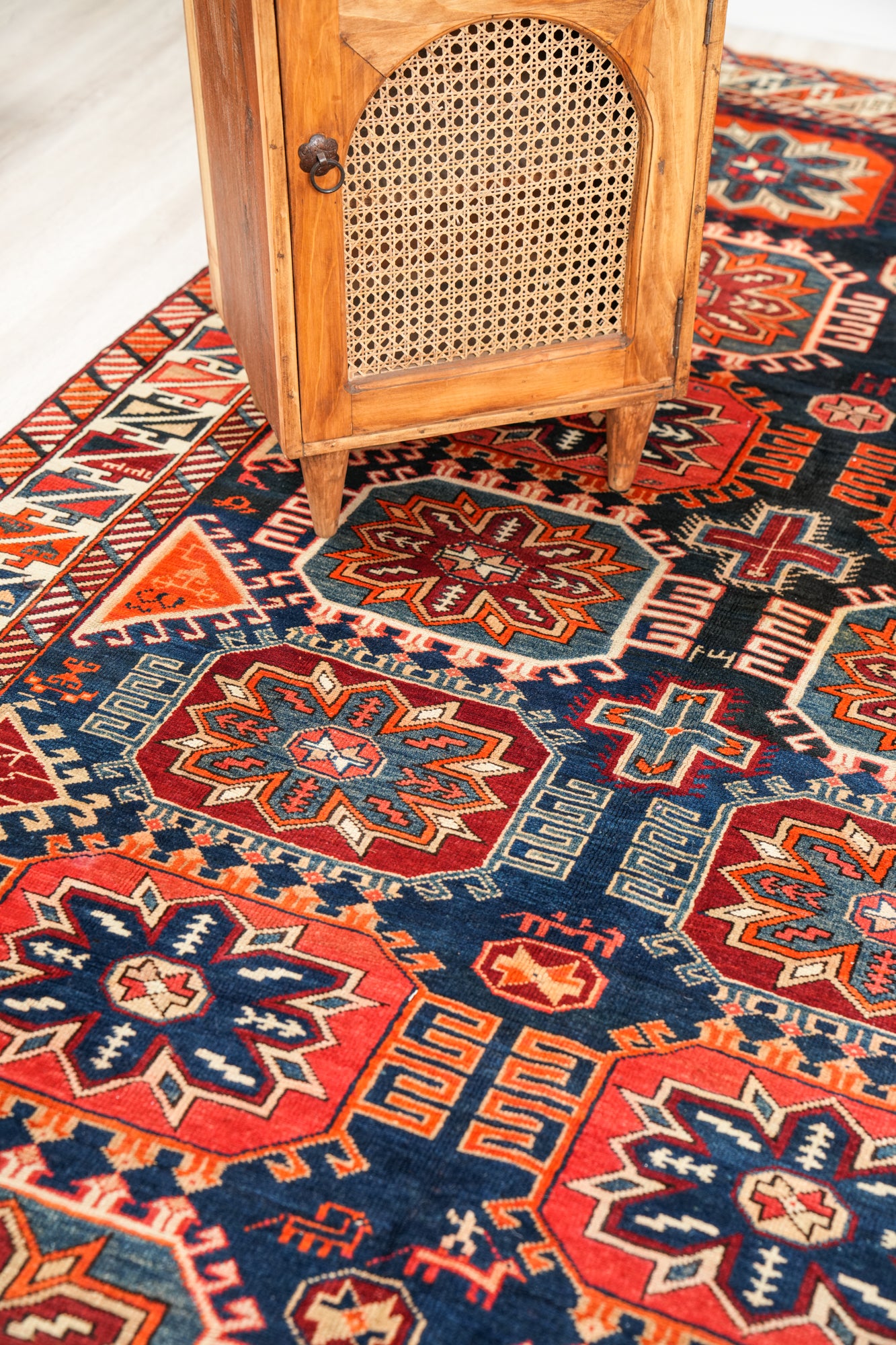 Antique Caucasian Shirvan Rug 9'7" x 5'5"