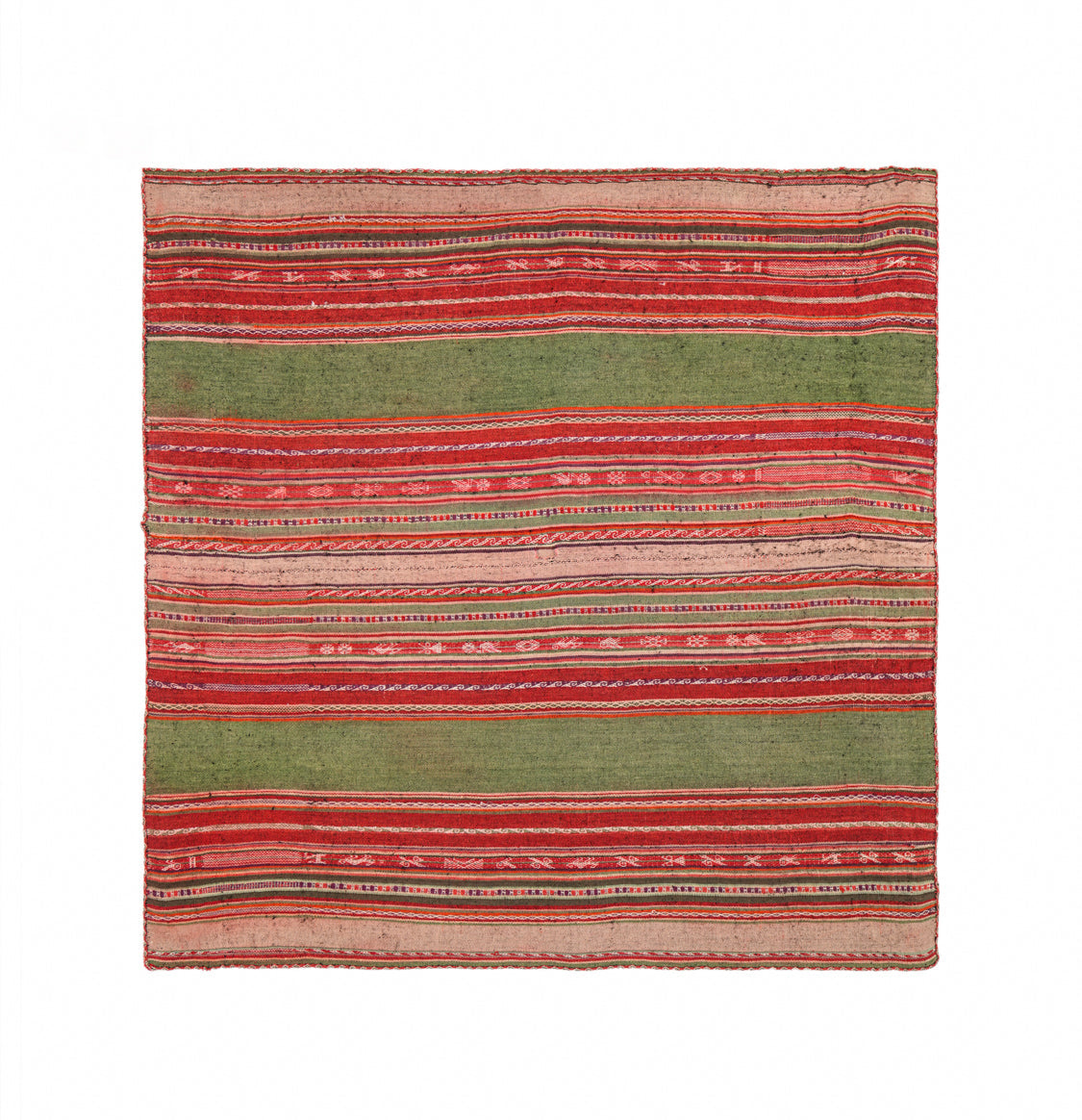 Antique Bolivian Aymara Mantle 3'2" x 3'