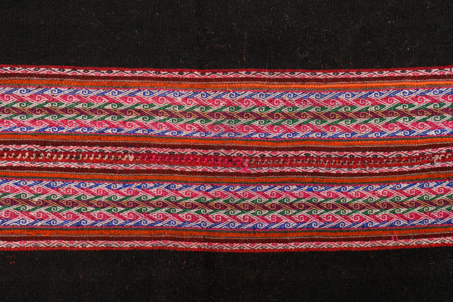 Vintage Bolivian Aymara Aguayo Textile 3'7" x 2'10"