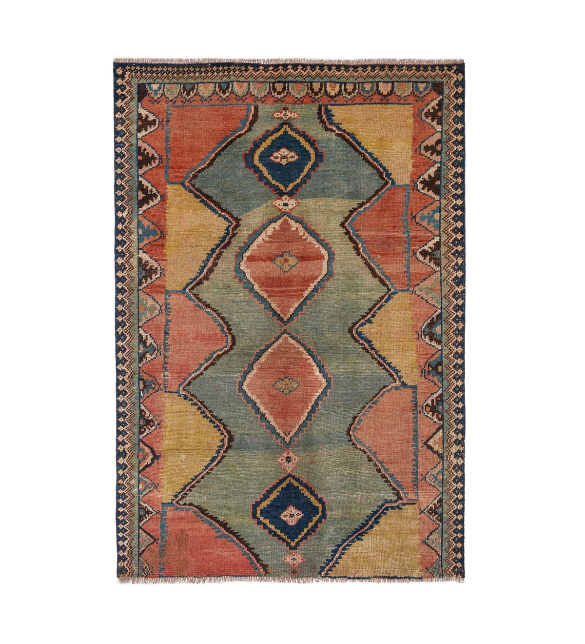 Vintage Turkish Gabah Rug 7'6" x 4'1"