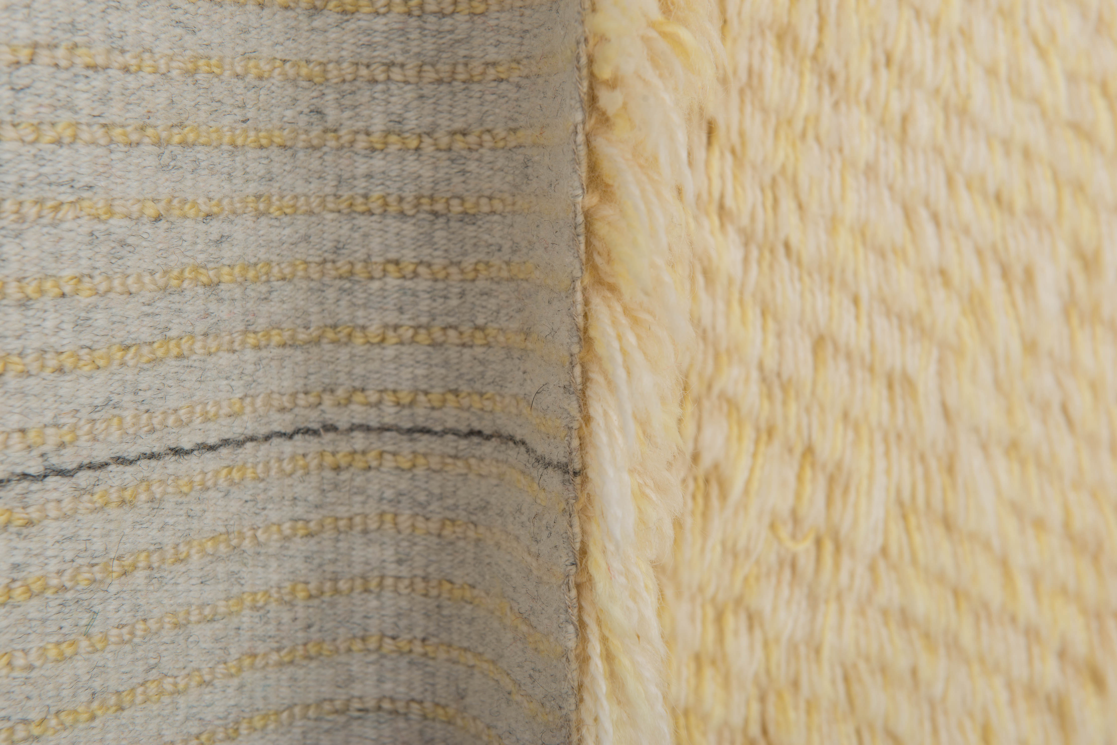 Vintage Scandinavian Rya Rug 4'7" x 3'