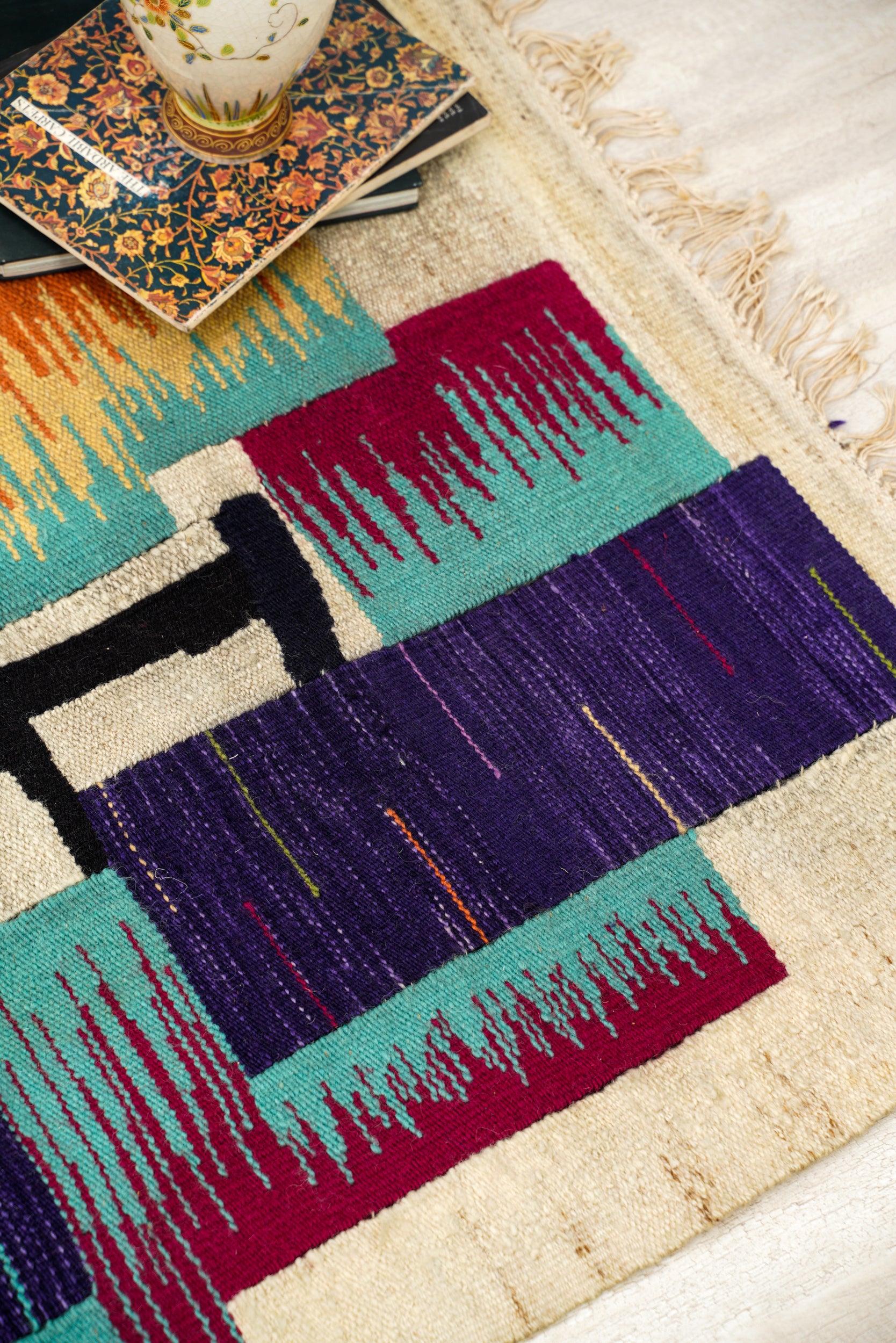 Vintage Scandinavian Kilim 4'1" x 3'3"