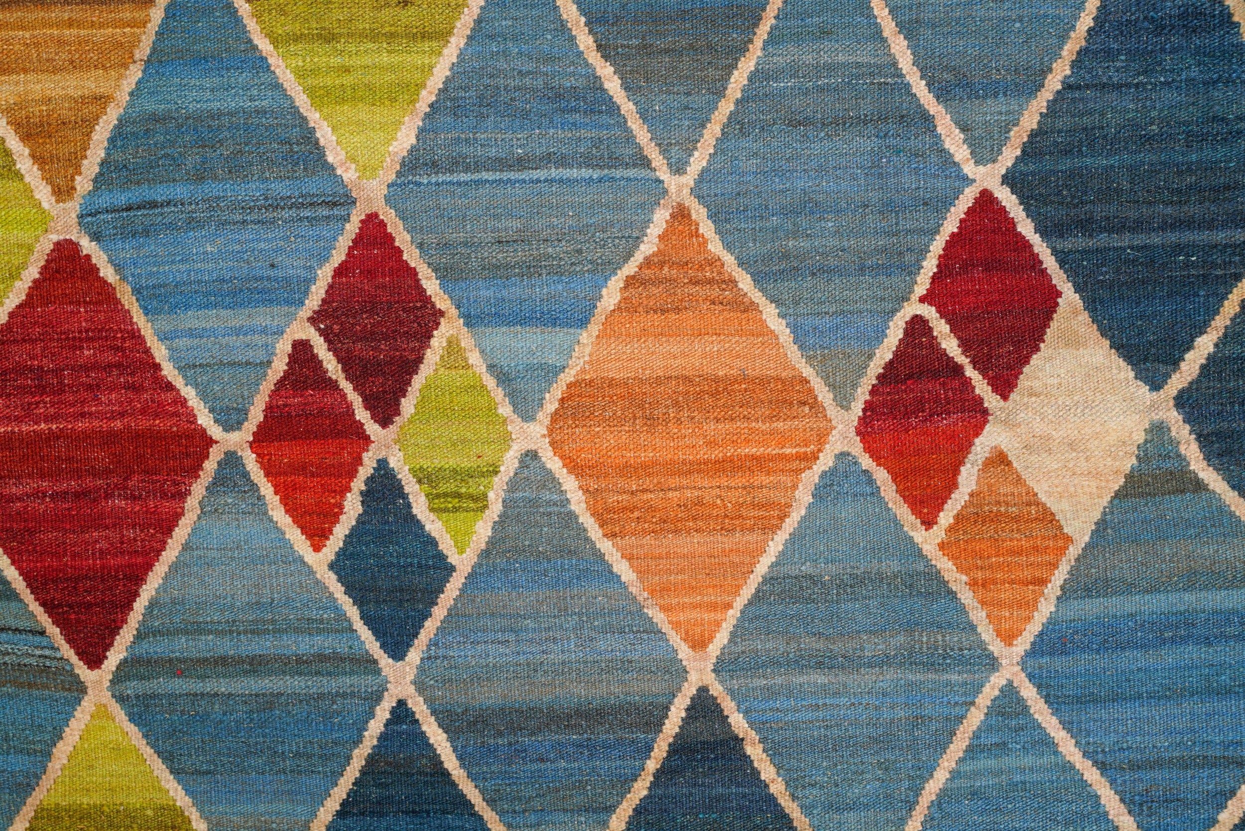 Modern Argyle Kilim 9'6"x 6'8"