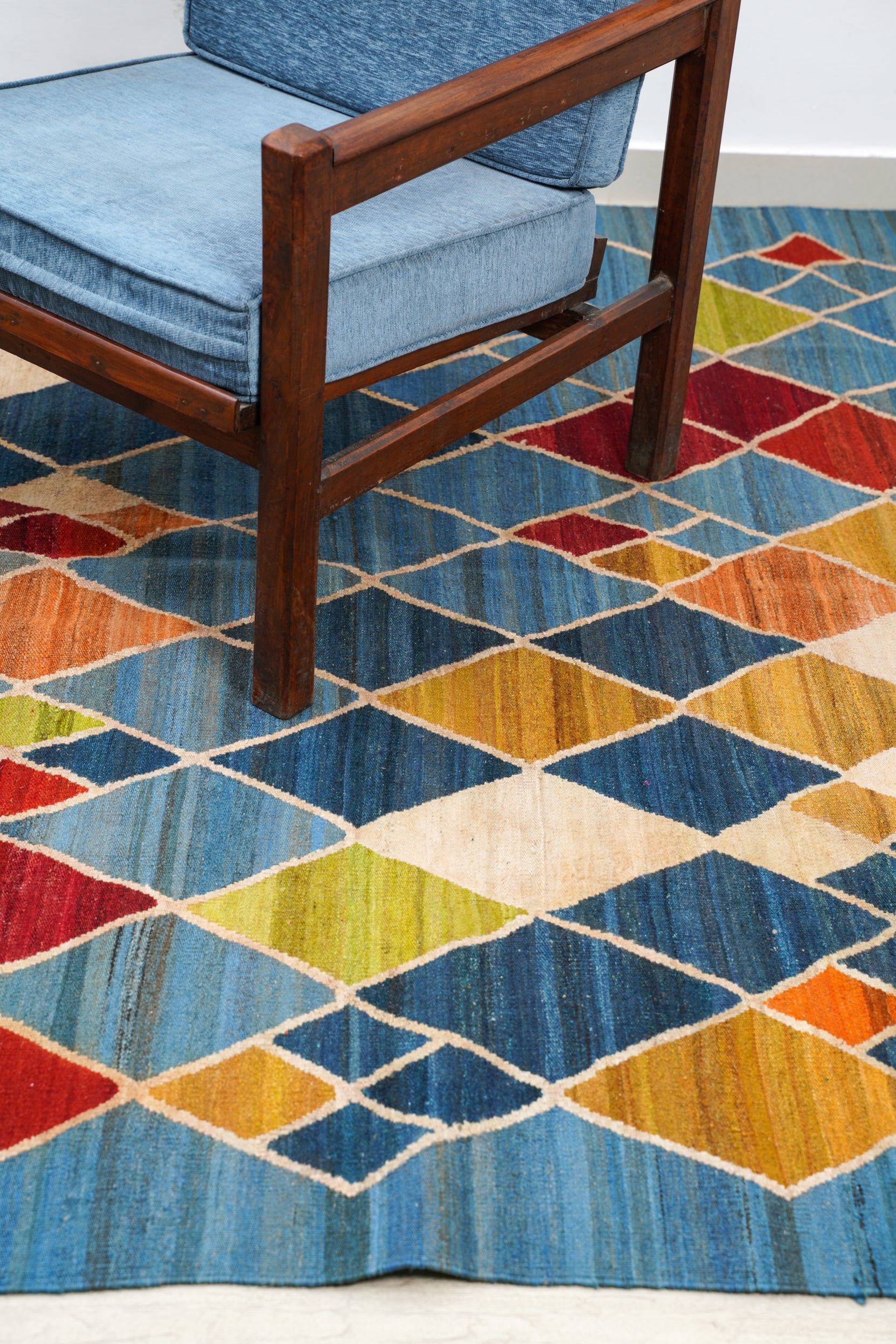 Modern Argyle Kilim 9'6"x 6'8"