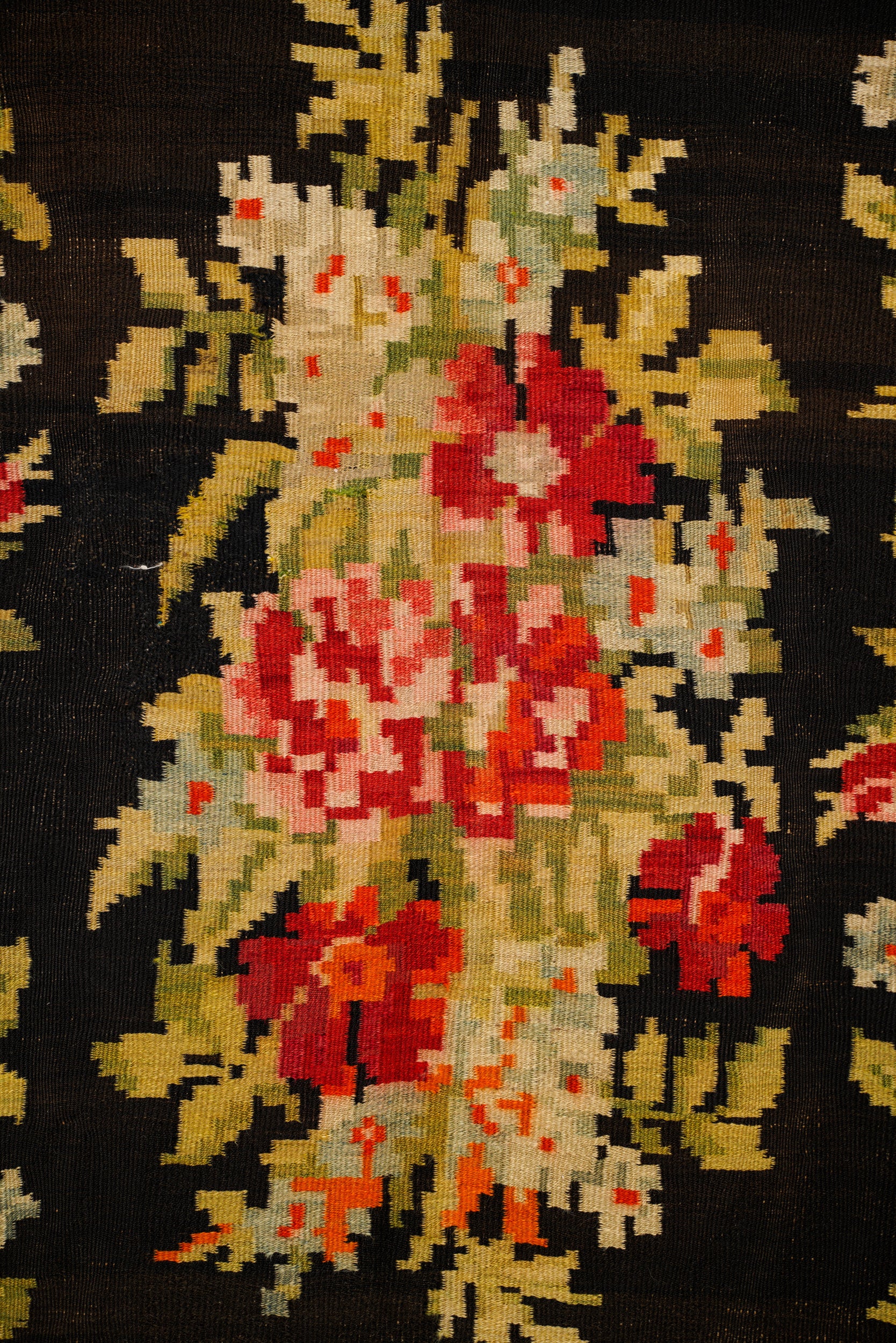 Antique Romanian Bessarabian Kilim 6'9" x 5'7"