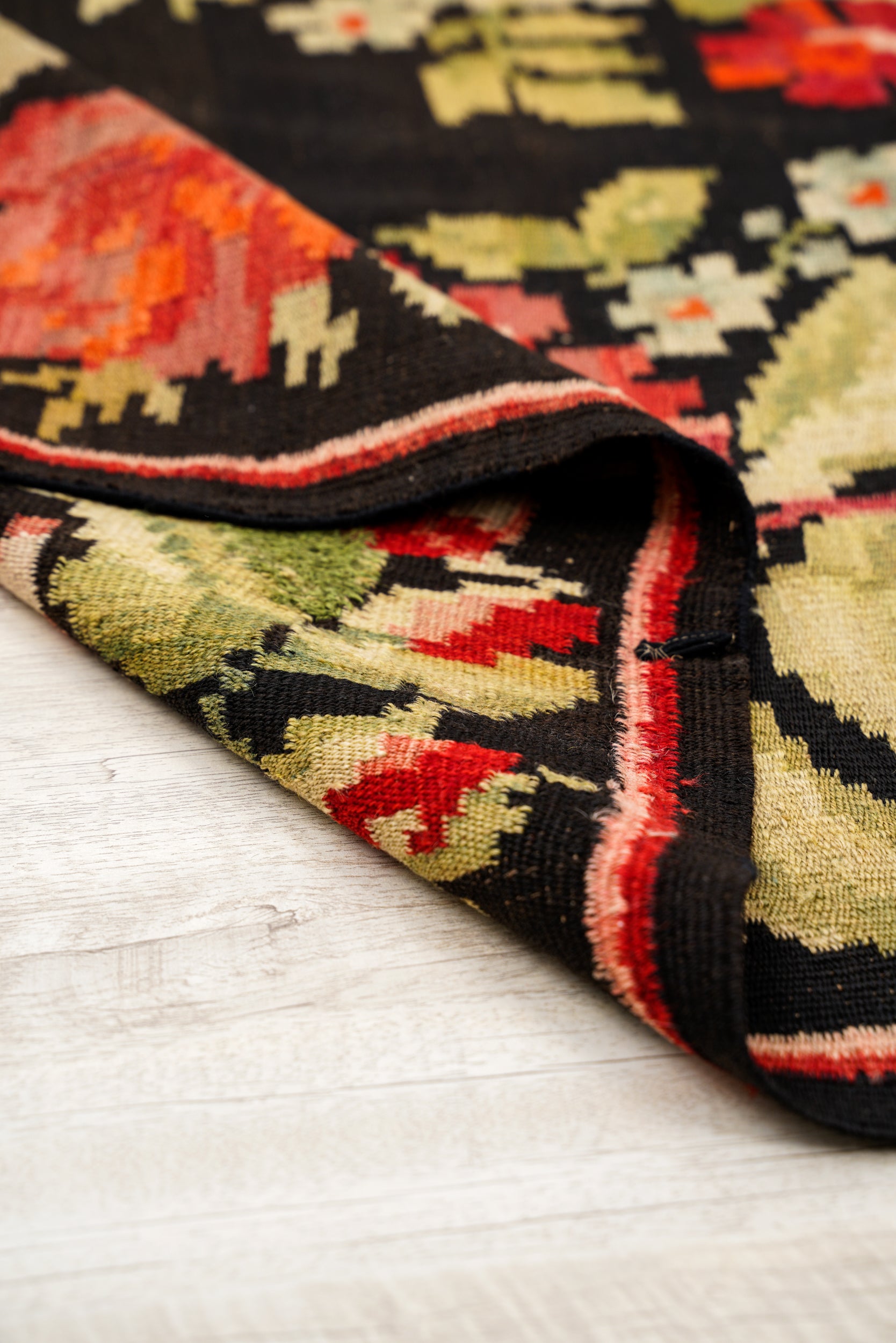 Antique Romanian Bessarabian Kilim 6'9" x 5'7"