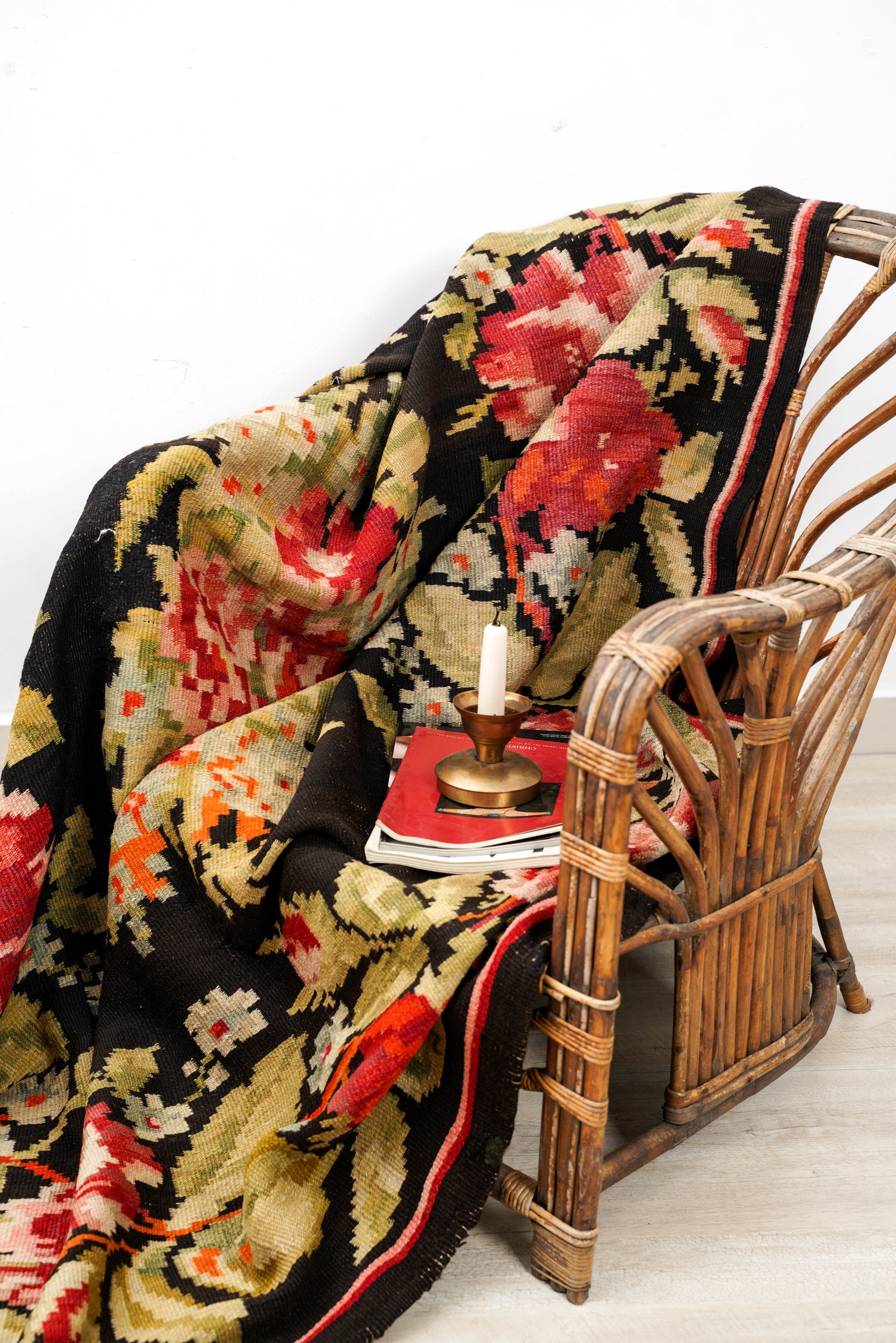 Antique Romanian Bessarabian Kilim 6'9" x 5'7"