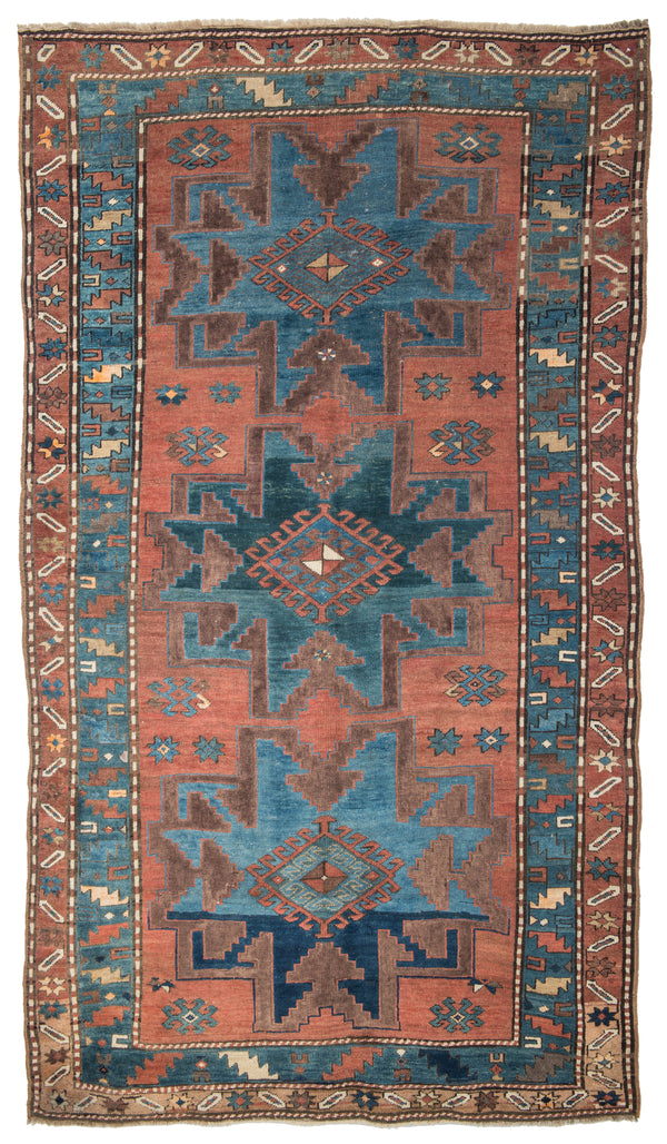 Antique Caucasian Kazak Rug 8'2" x 4'7"