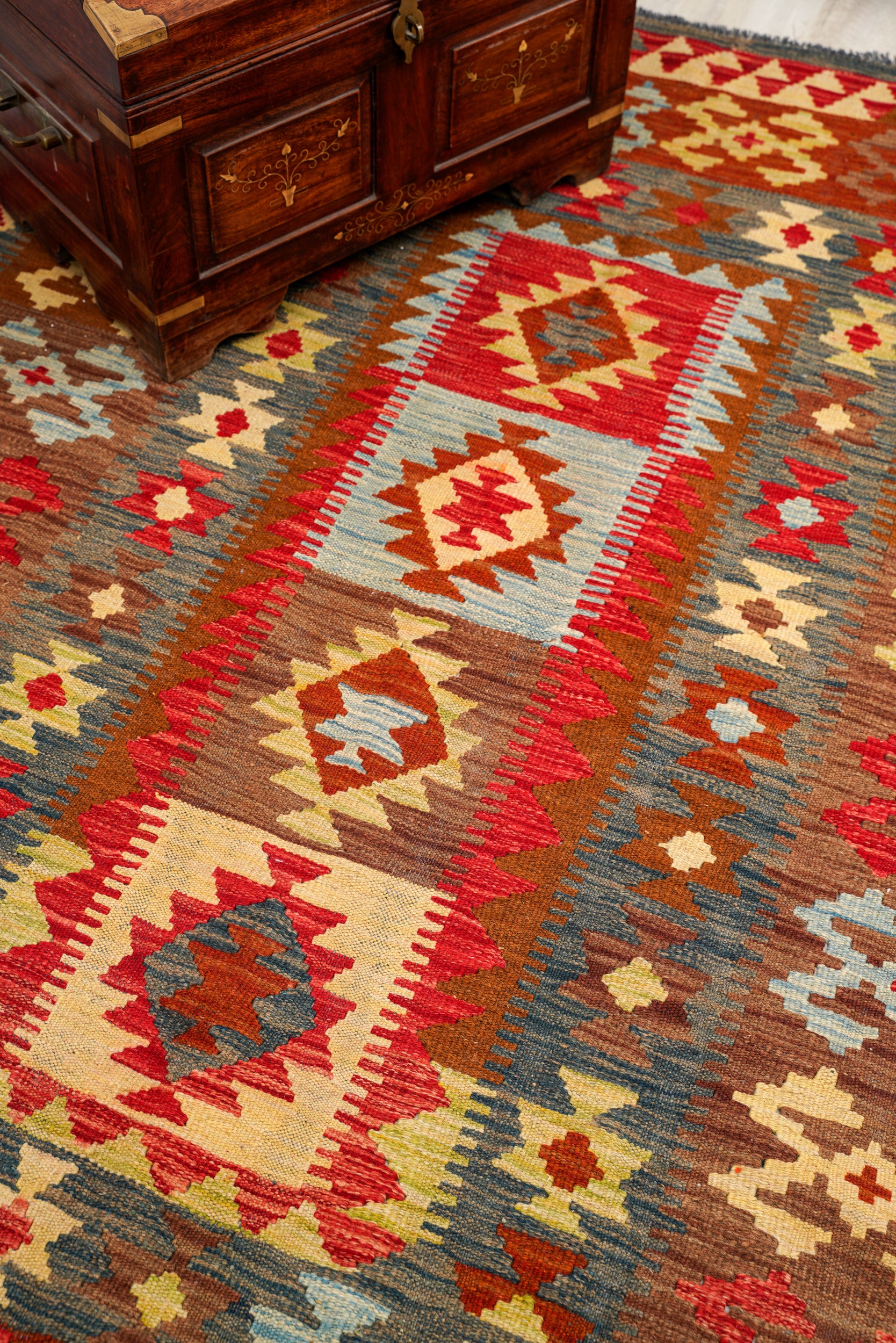 Modern Kazak Kilim 6'5" x 4'9"
