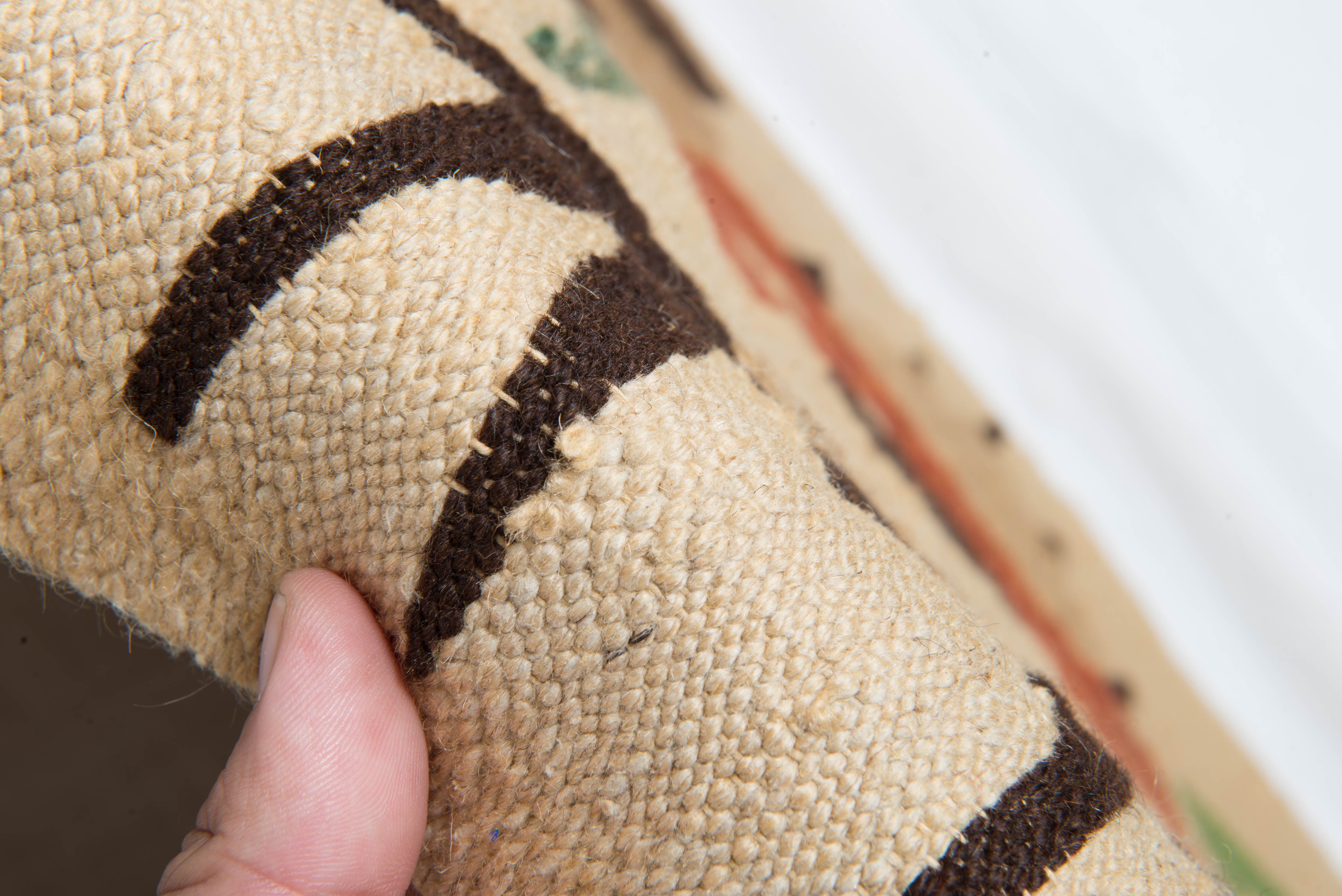 Vintage Moroccan Pictorial Kilim 7'7" x 2'