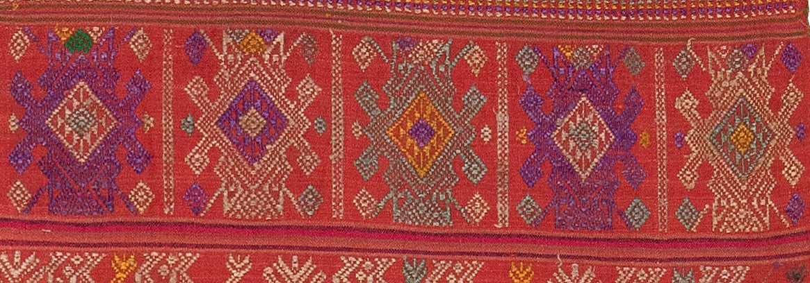 Vintage Thai Textile Embroidery 5'3" x 1'4"