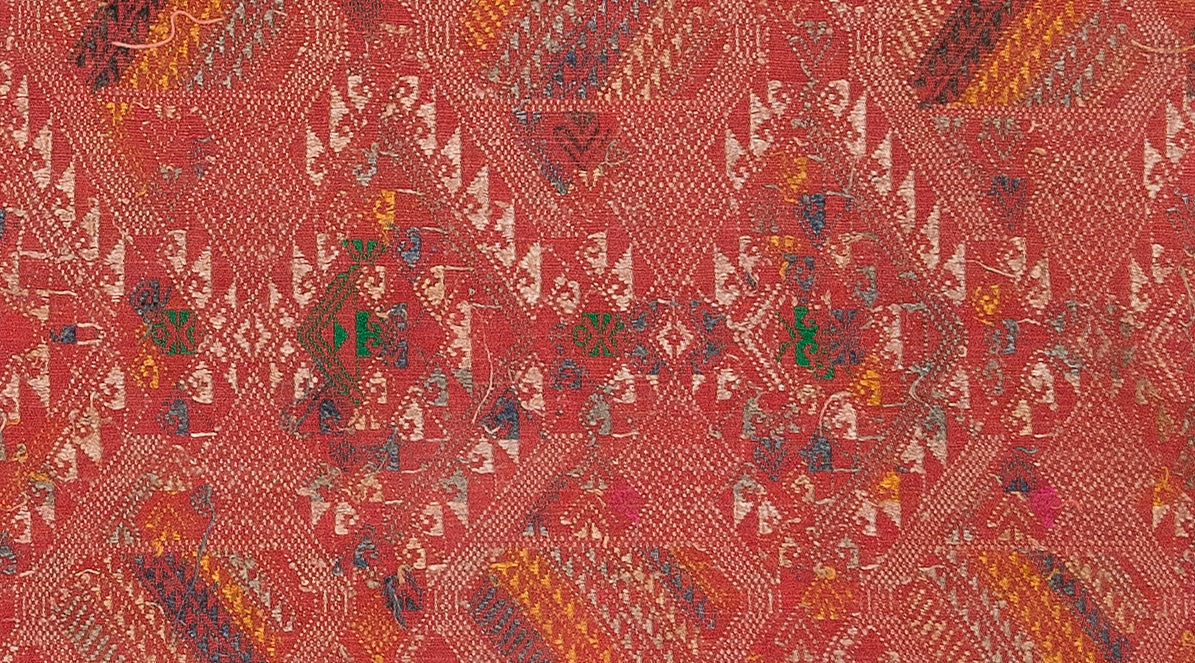 Vintage Thai Textile Embroidery 5'3" x 1'4"