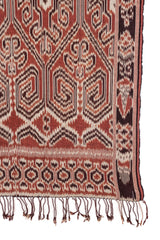 Vintage Indonesian Ikat Textile 6'11" x 3'7"