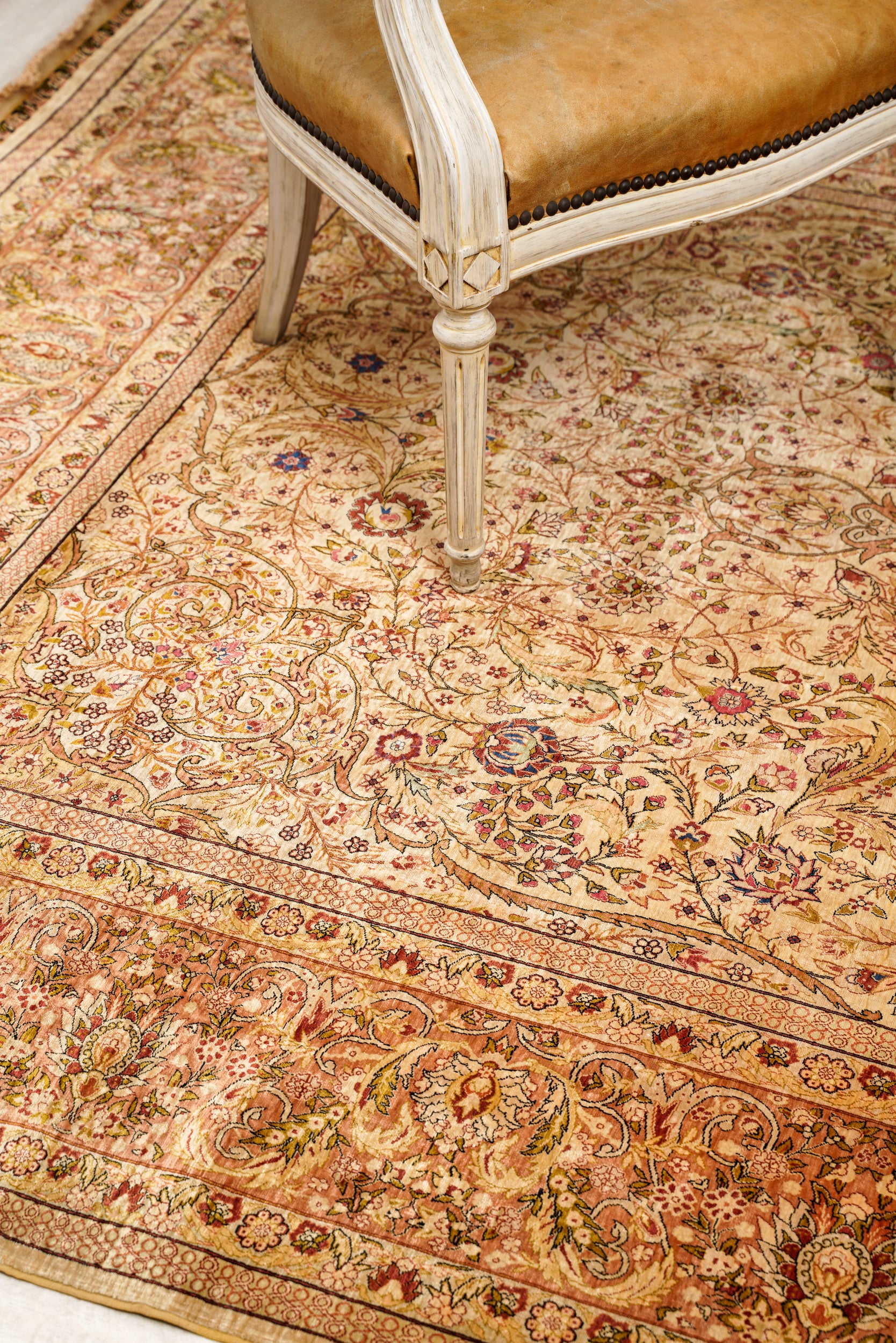 Vintage Turkish Silk Hereke Ozipek 10'6" x 6'6"