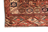 Antique Caucasian Yamoud Rug 10'6" x 7'