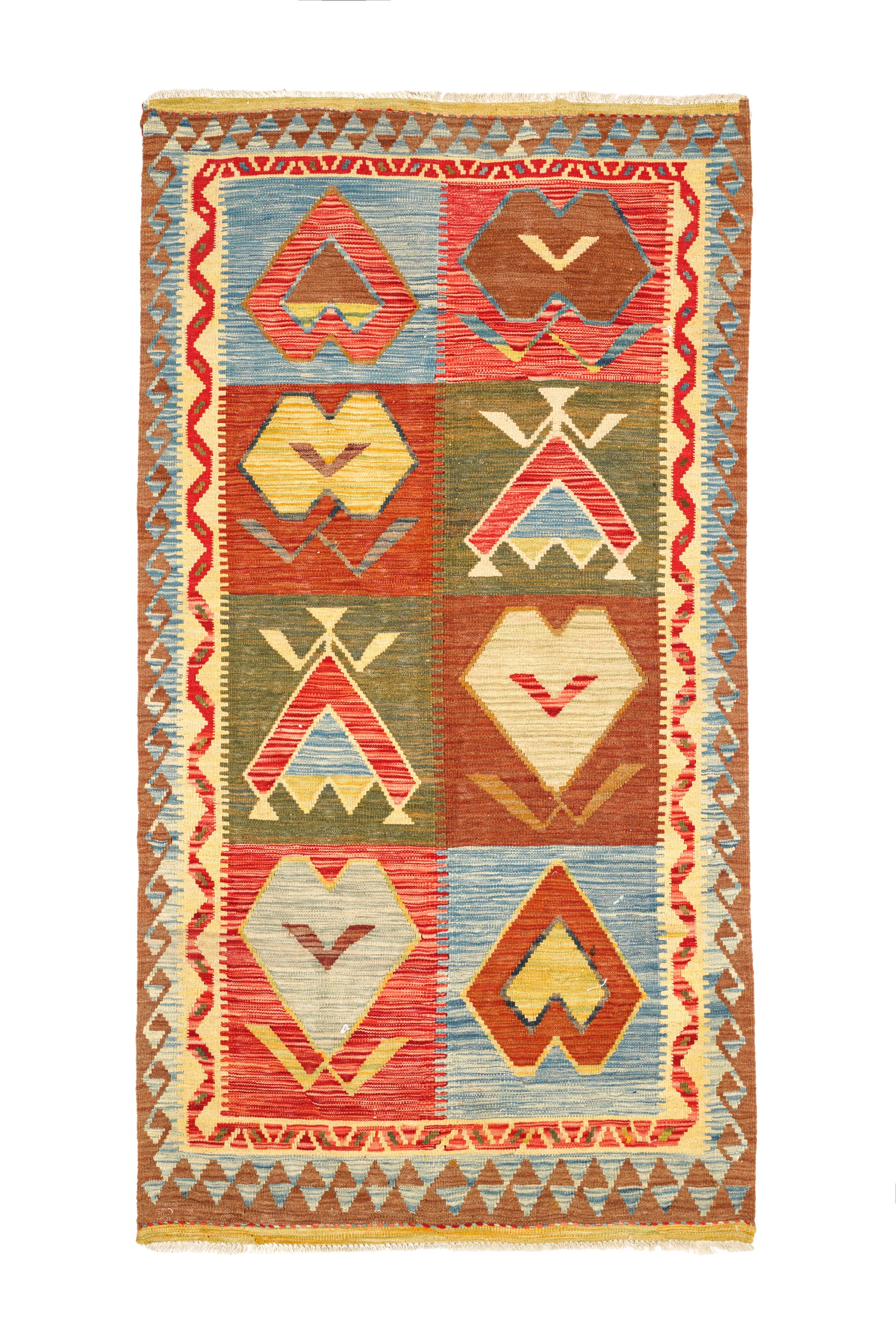 Modern Afghan Kilim 6' x 3'3"