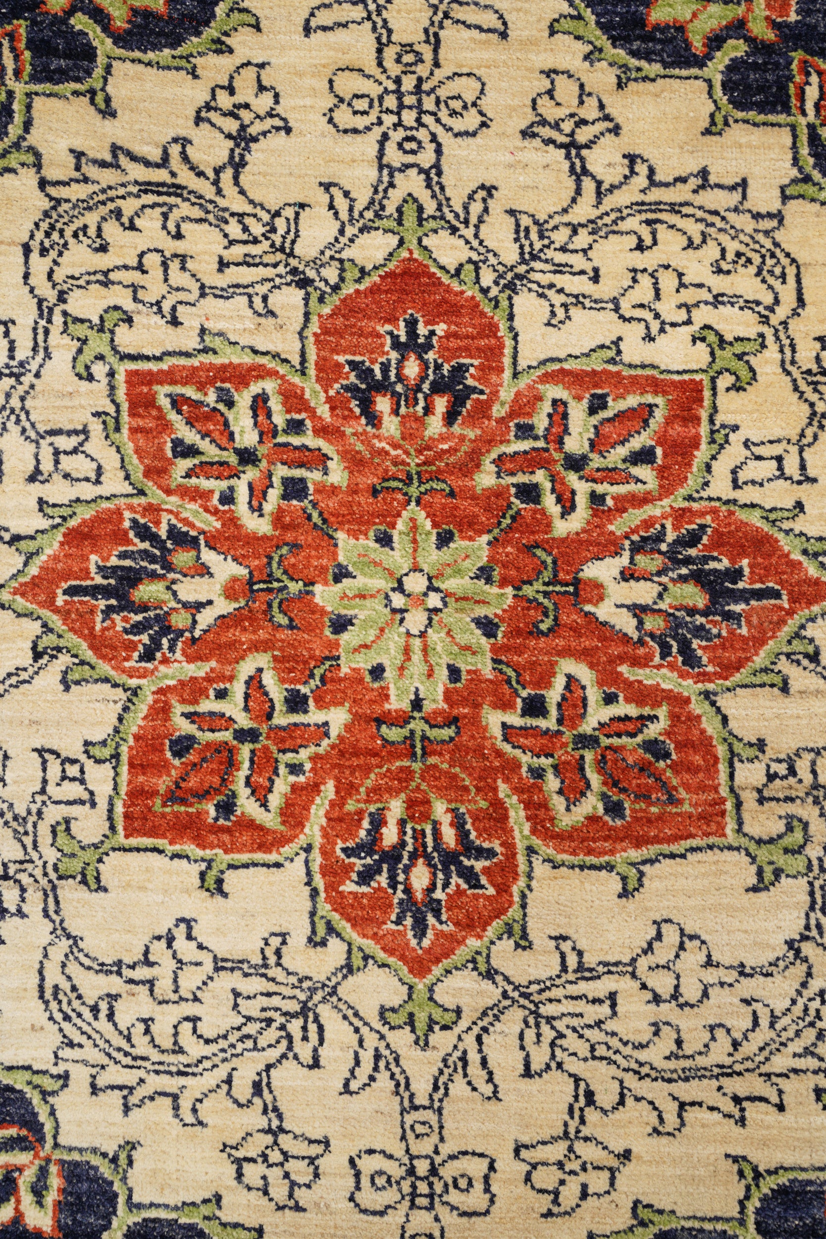 Modern Afghan Rug 4'2" x 3'1"