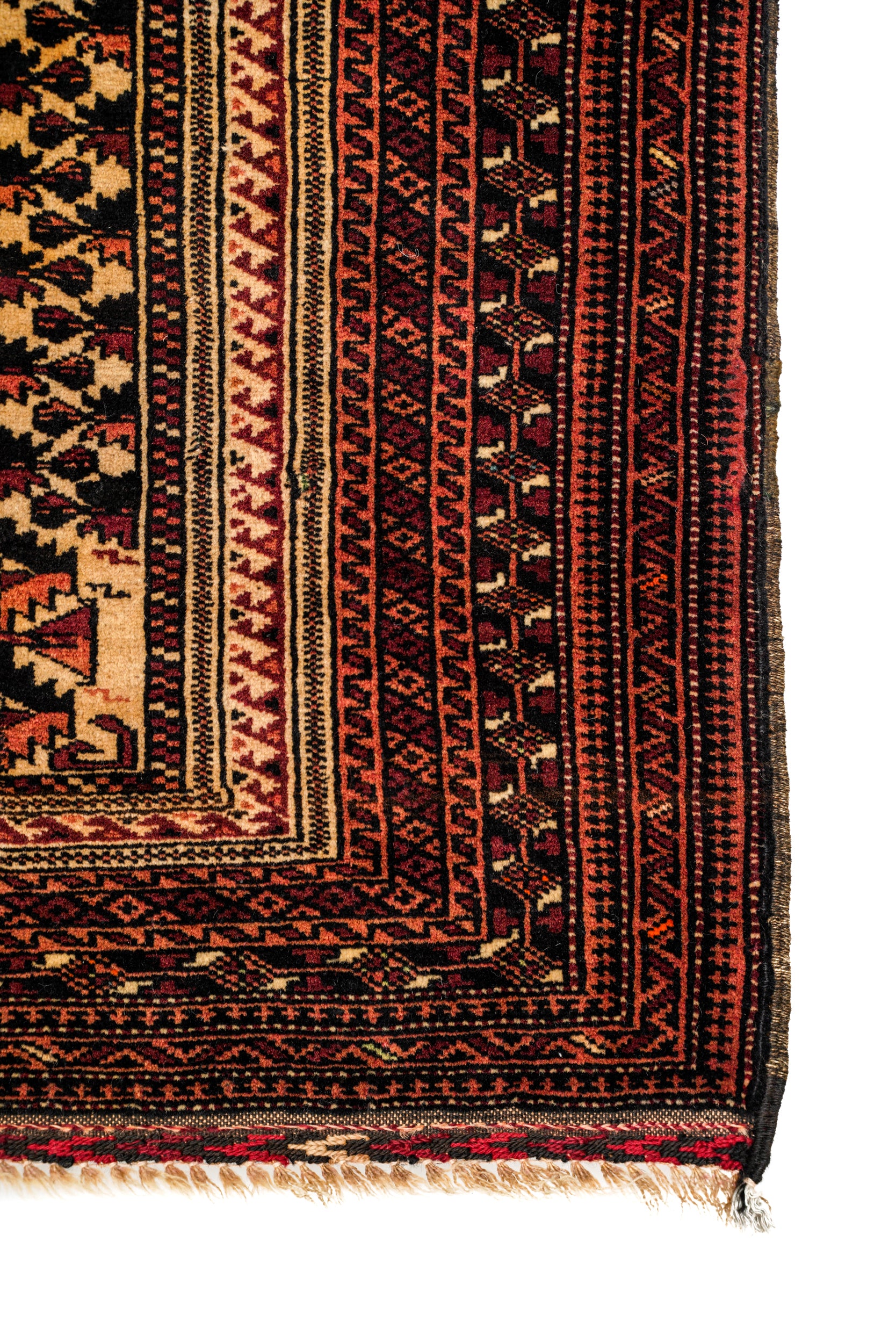 Vintage Baloch Prayer Rug 4'3" x 3'5"