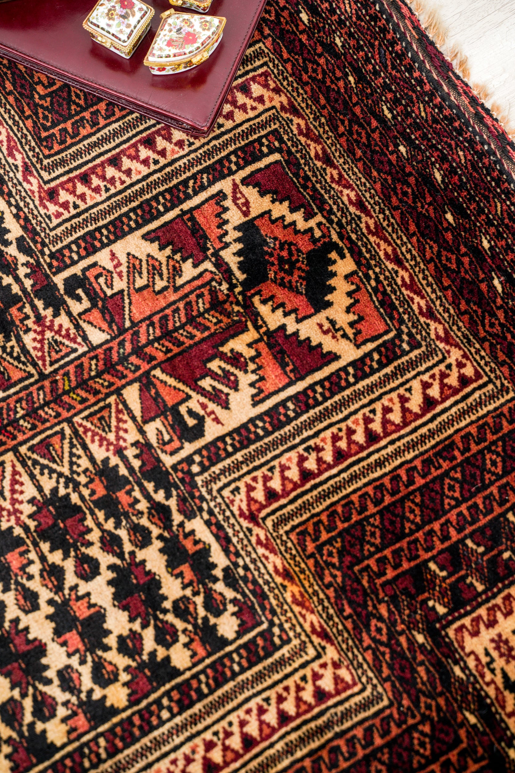 Vintage Baloch Prayer Rug 4'3" x 3'5"