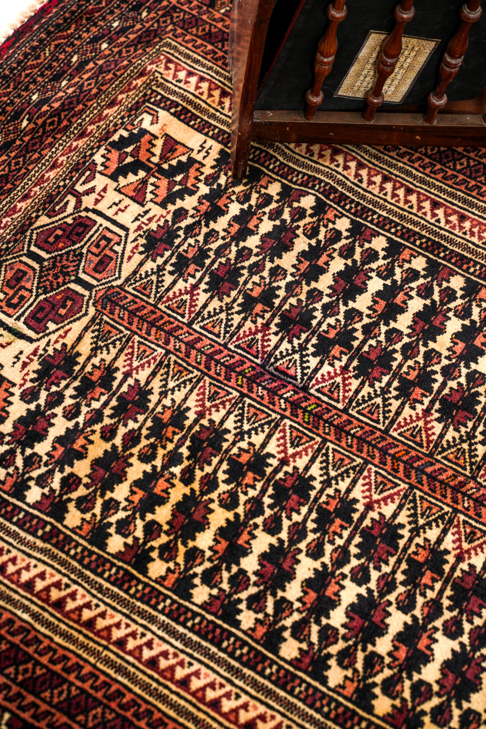 Vintage Baloch Prayer Rug 4'3" x 3'5"