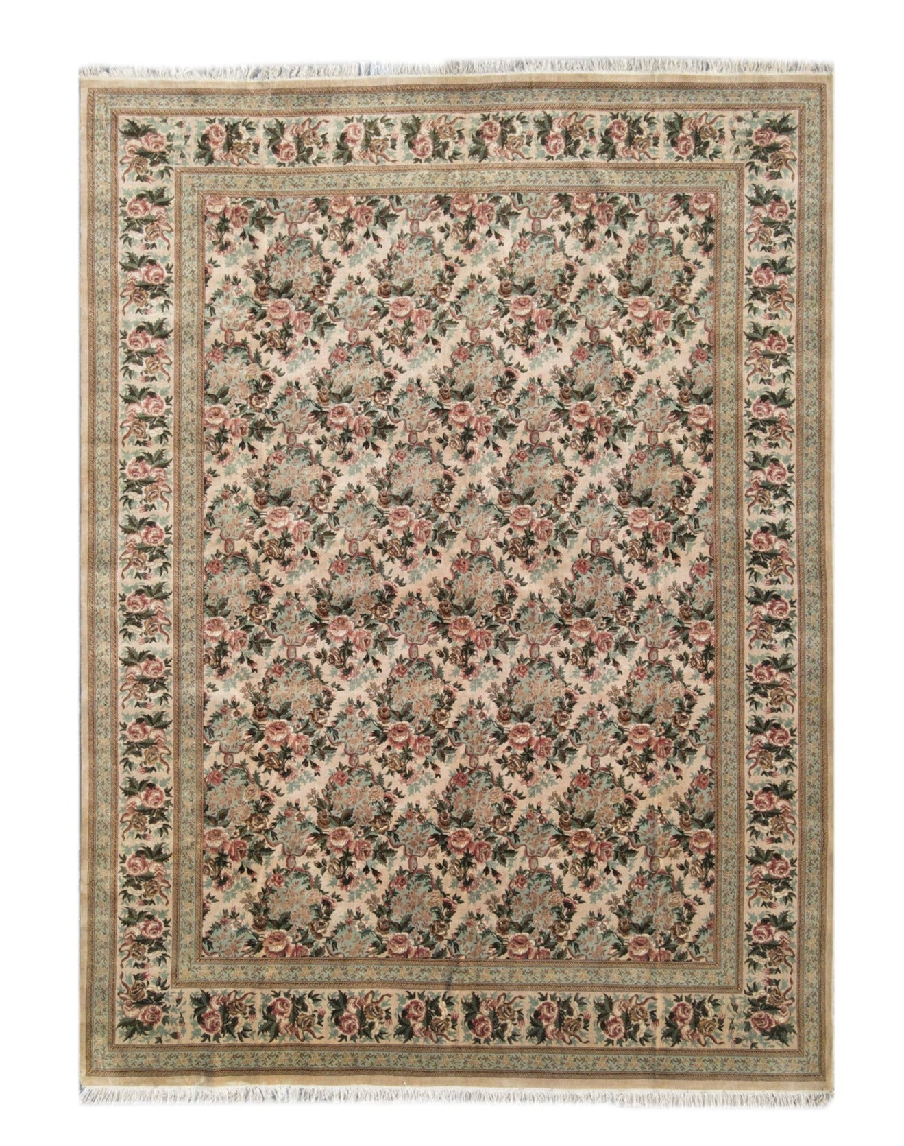 Modern Tabriz Rug 13'6" x 10'
