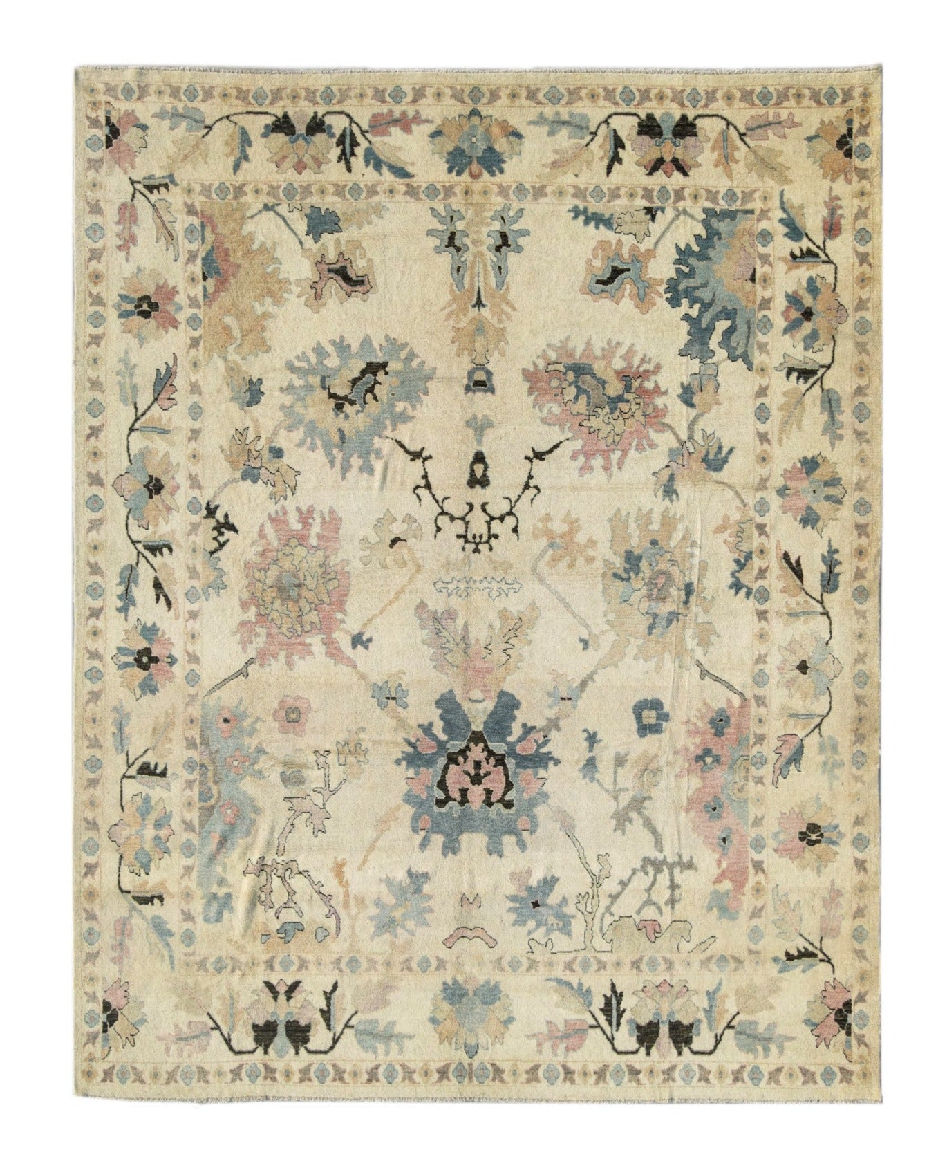 Modern Oushak Rug 14'9" x 9'8"