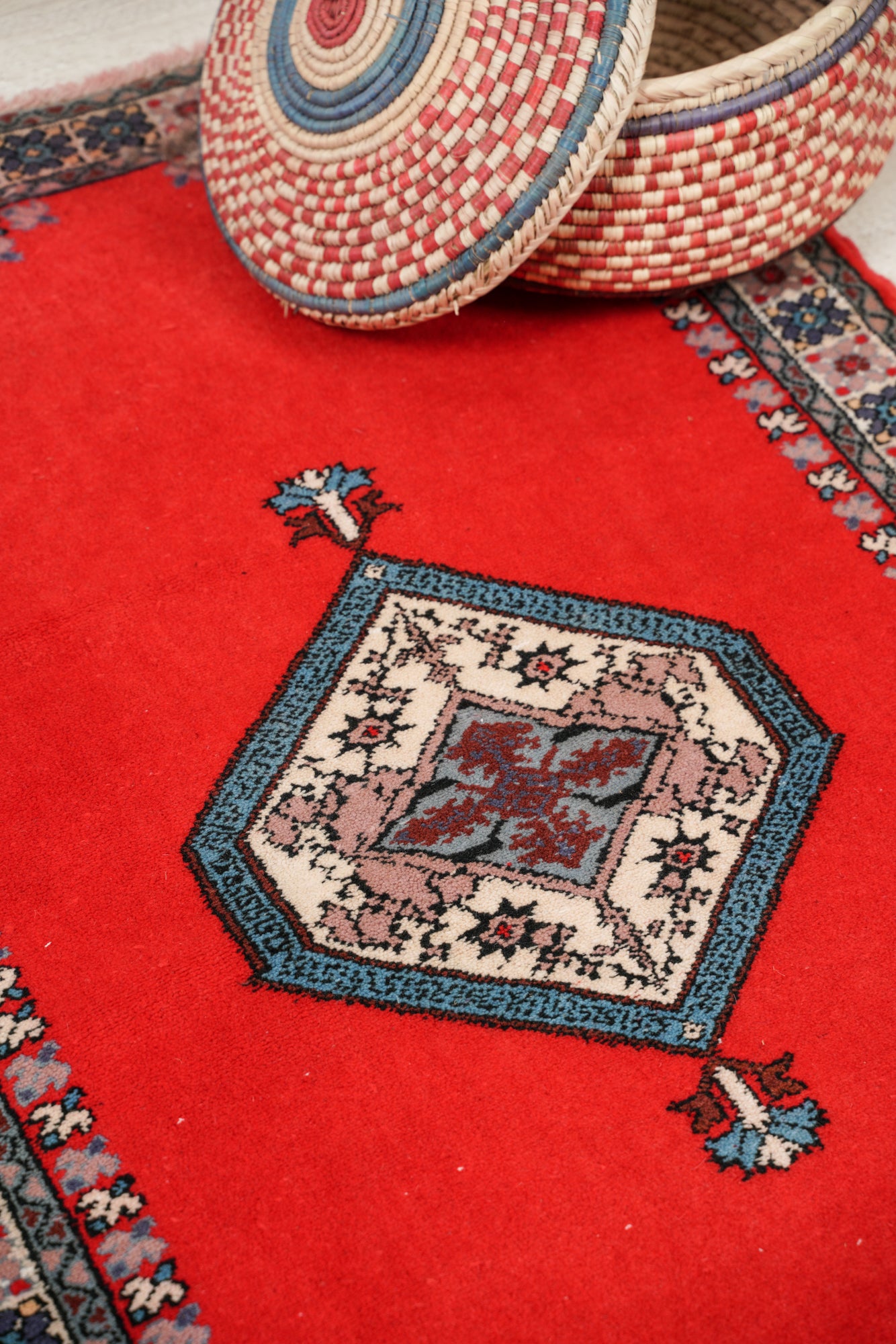 Vintage Tunisian Tribal Rug 4' x 2'7"