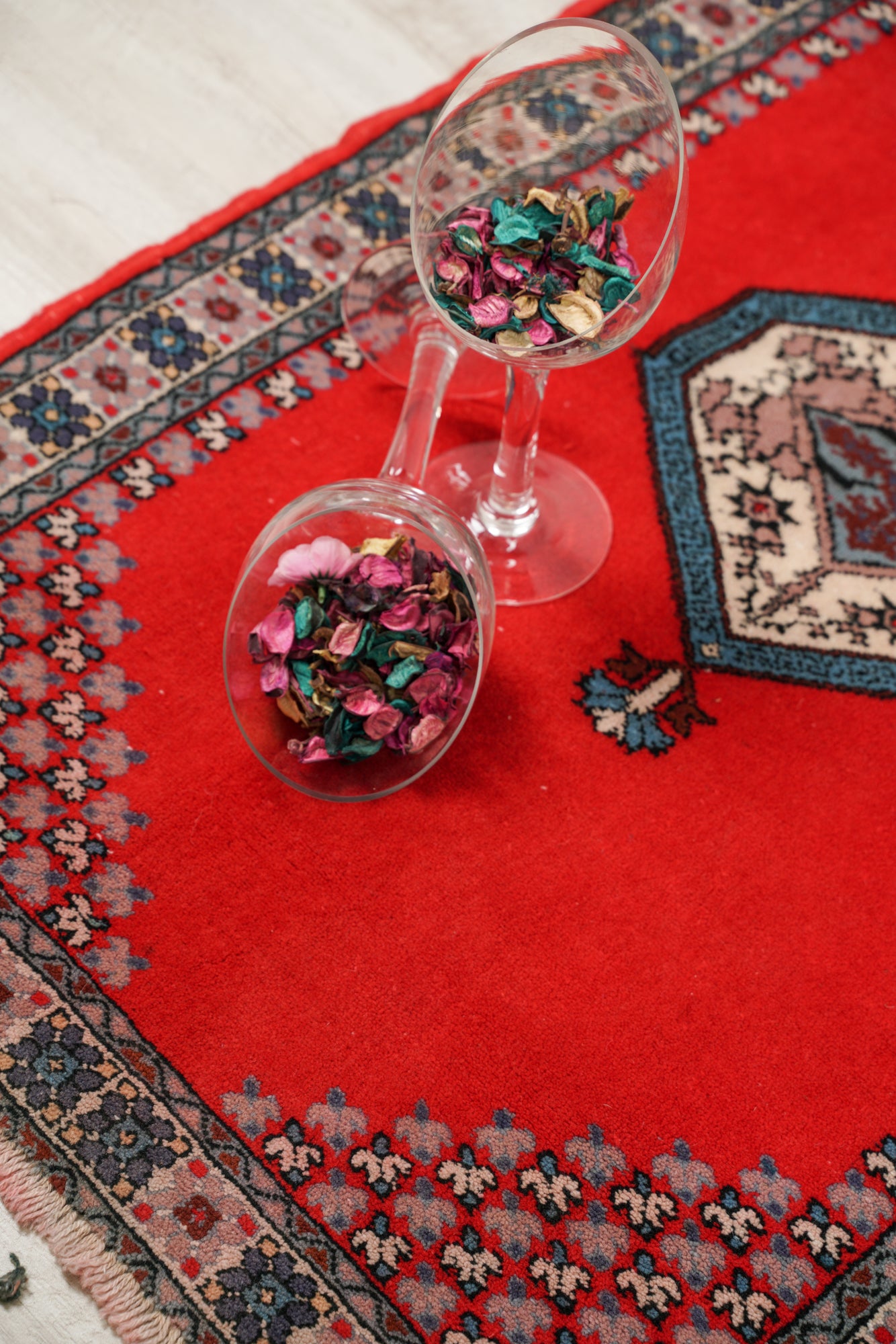 Vintage Tunisian Tribal Rug 4' x 2'7"
