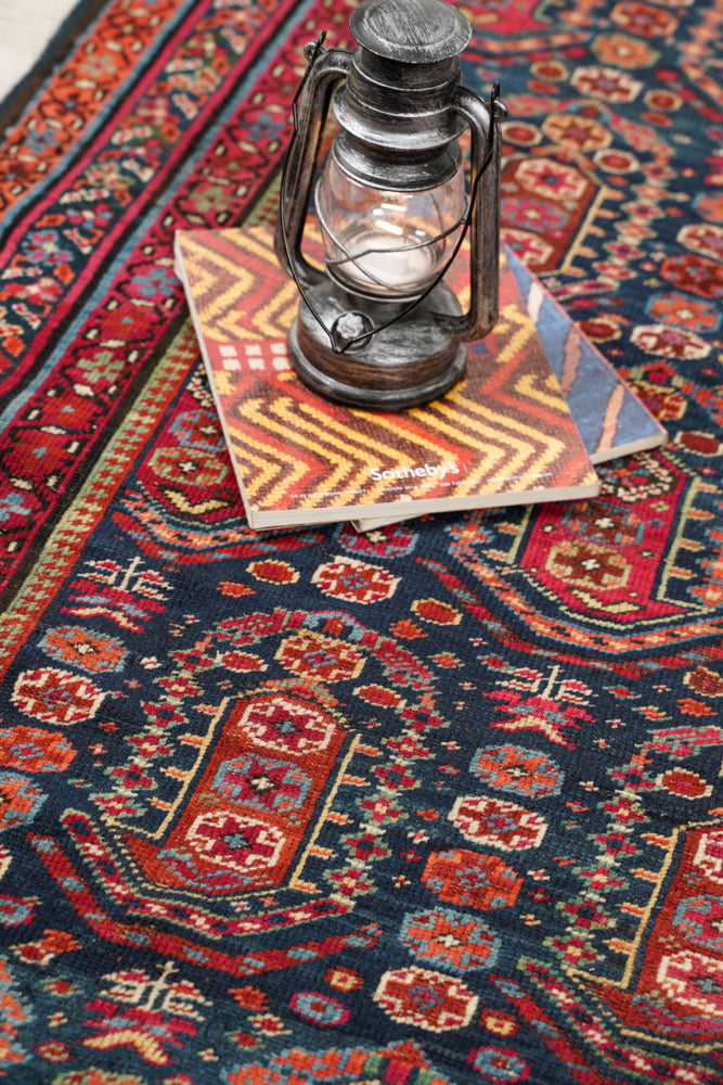 Antique Caucasian Shirvan Hallway Rug 13'6" x 3'4"