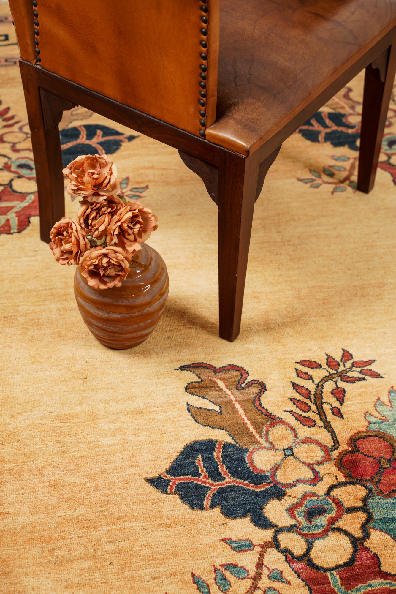 Modern Afghan Khotan Rug 11'7" x 8'