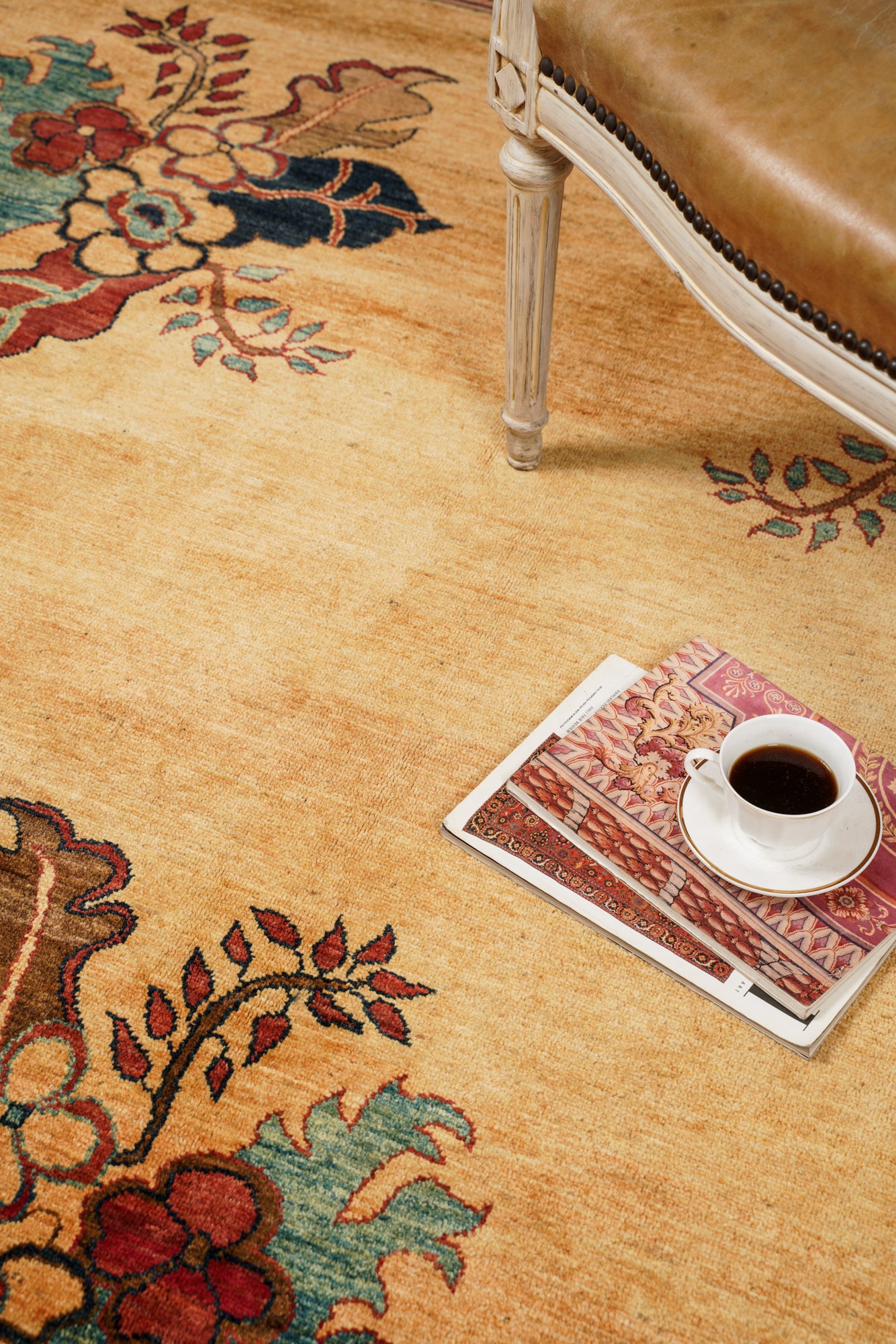 Modern Afghan Khotan Rug 11'7" x 8'
