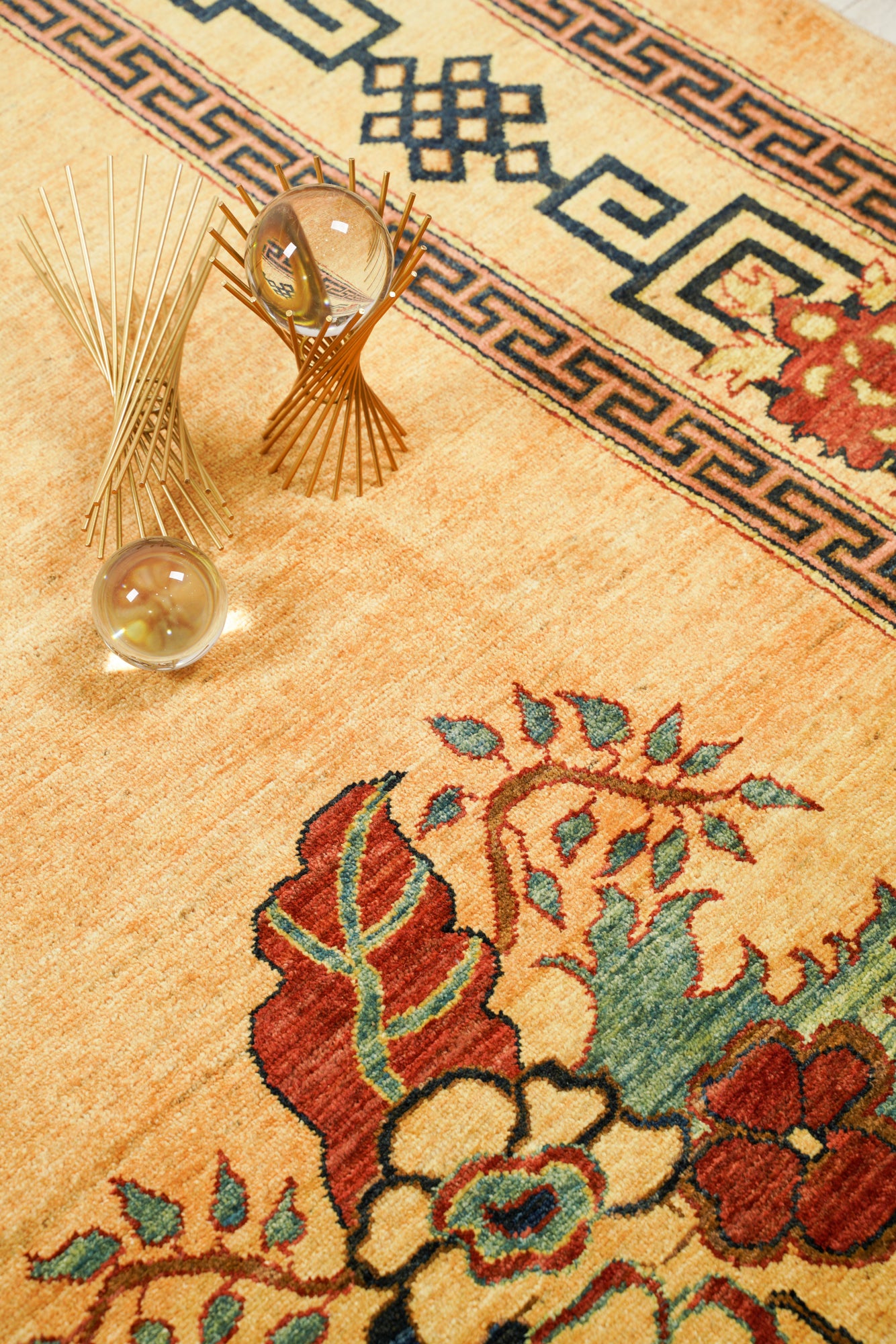 Modern Afghan Khotan Rug 11'7" x 8'