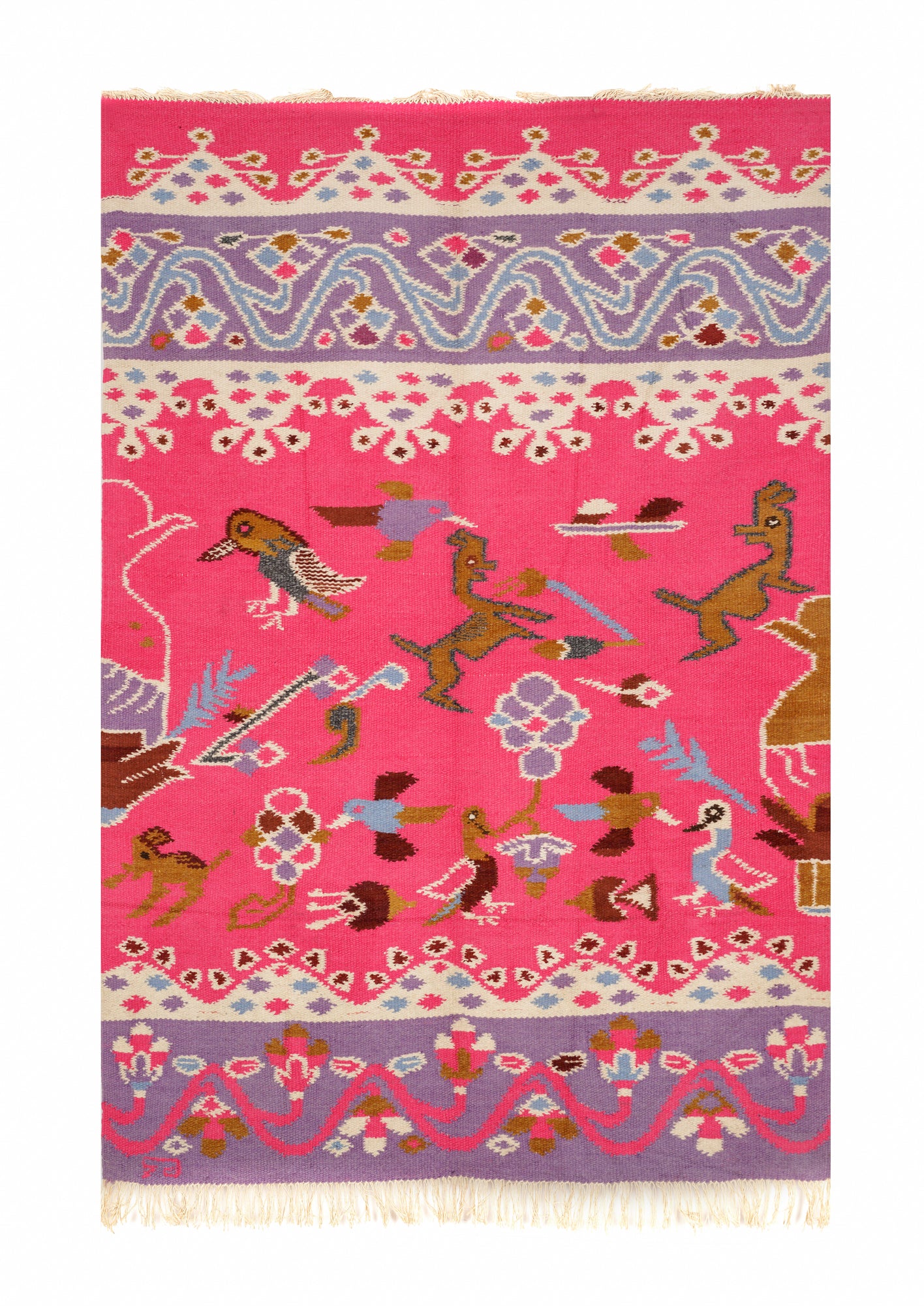 Vintage Scandinavian Kilim 5'8" x 3'10"