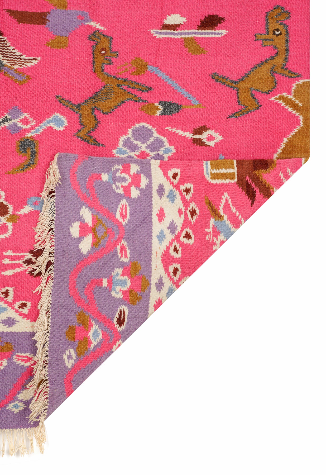 Vintage Scandinavian Kilim 5'8" x 3'10"