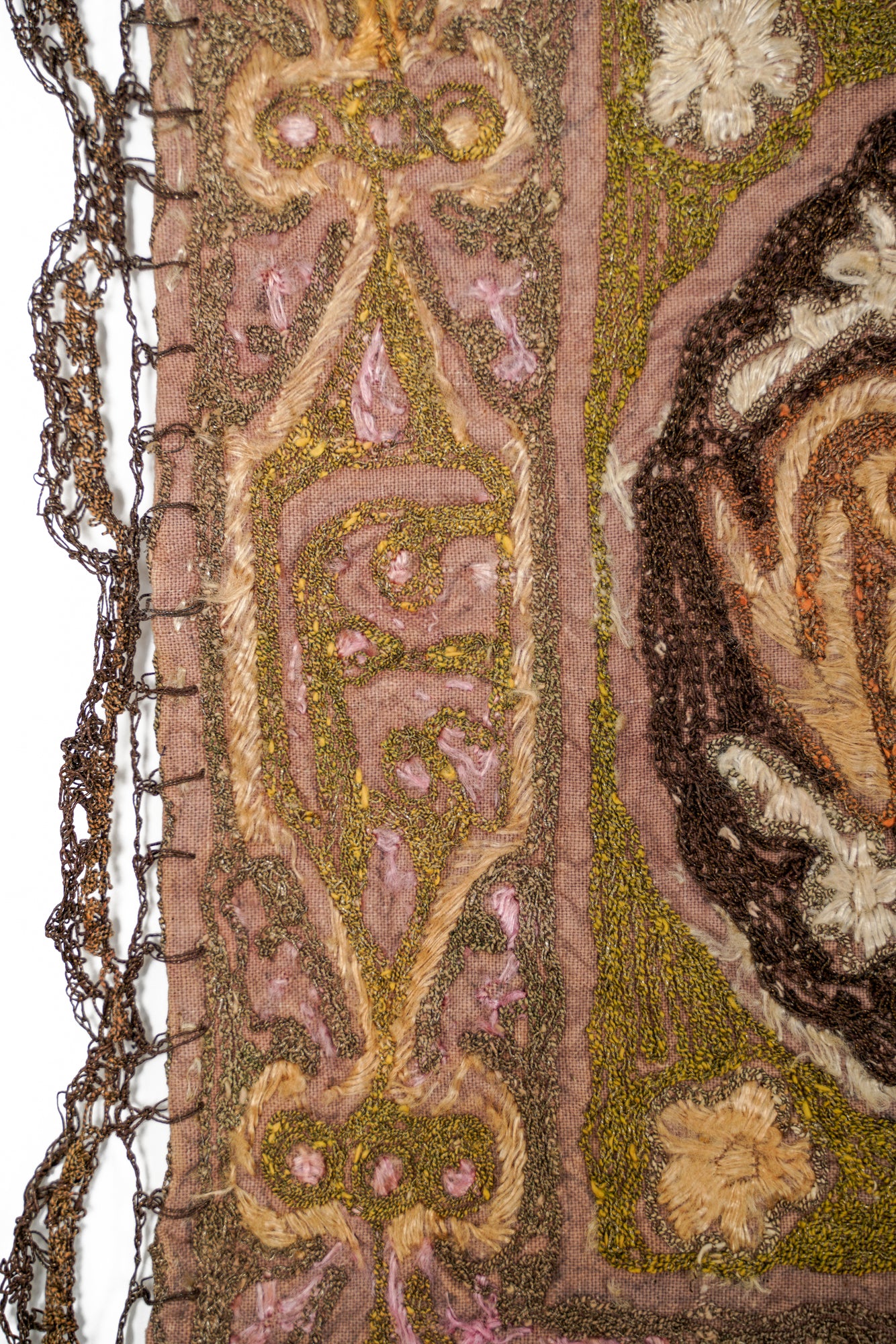 Antique Ottoman Embroidery 2'1" x 1'2"