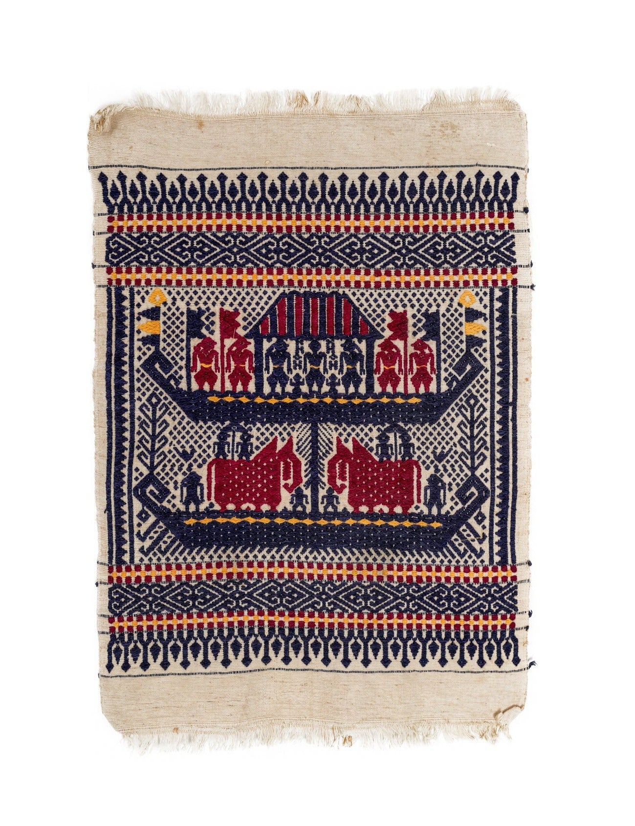 Vintage Indonesian Tampan Textile 1'5" x 1'1"