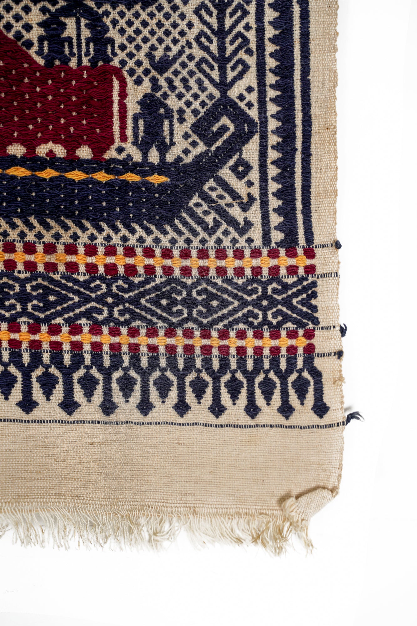 Vintage Indonesian Tampan Textile 1'5" x 1'1"