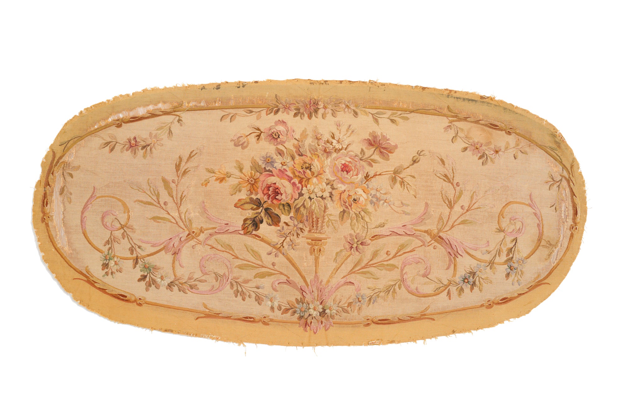 Antique French Aubusson Tapestry 4' x 2'