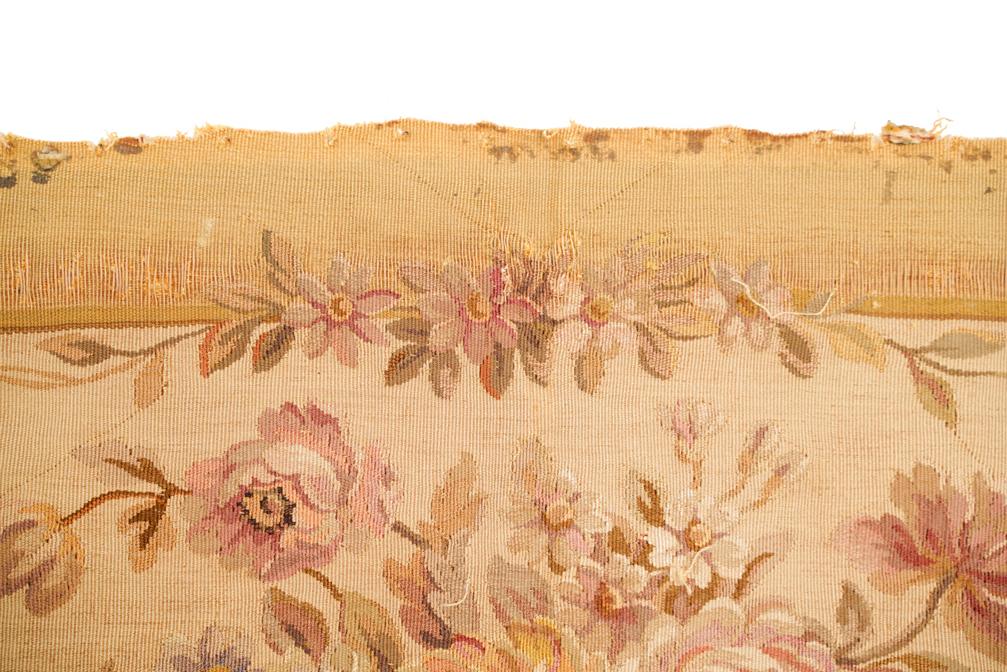 Antique French Aubusson Tapestry 4' x 2'