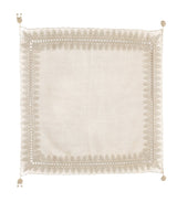 Antique Italian Linen Textile 4'6" x 4'6"