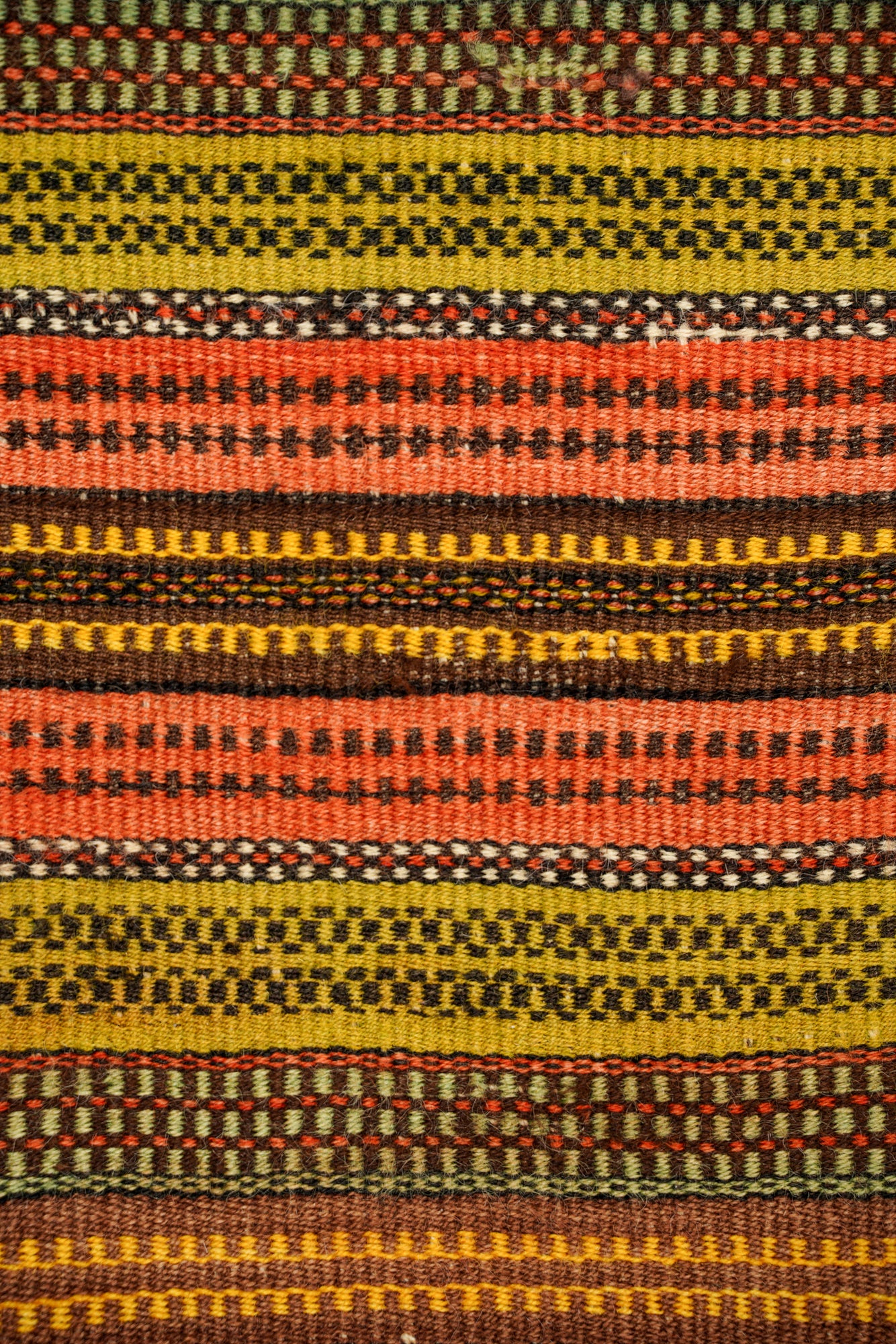 Antique Norwegian Krokbragd Coverlet Textile 6'9" x 3'1"