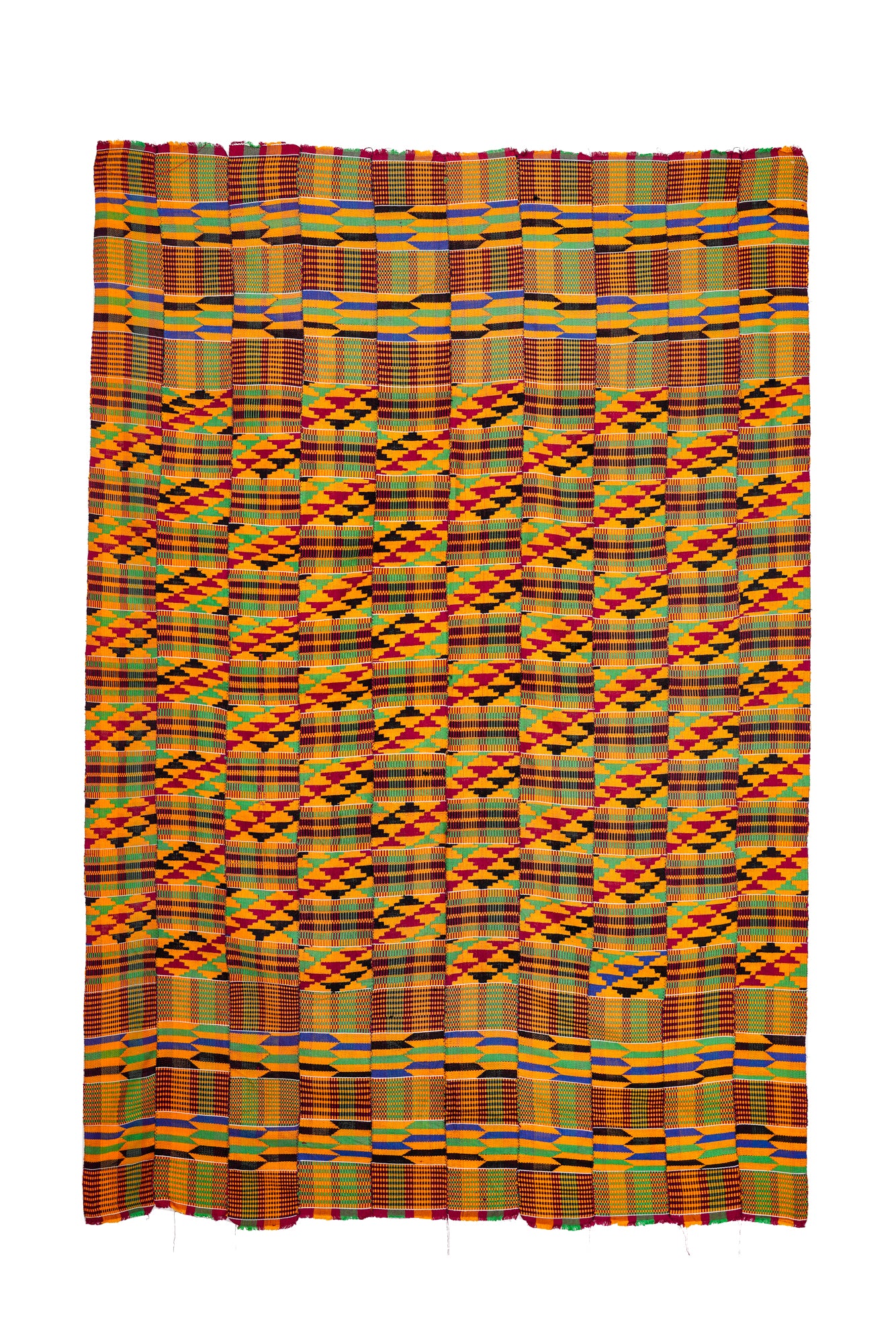 Vintage African Kente Textile 5'3" x 3'6"