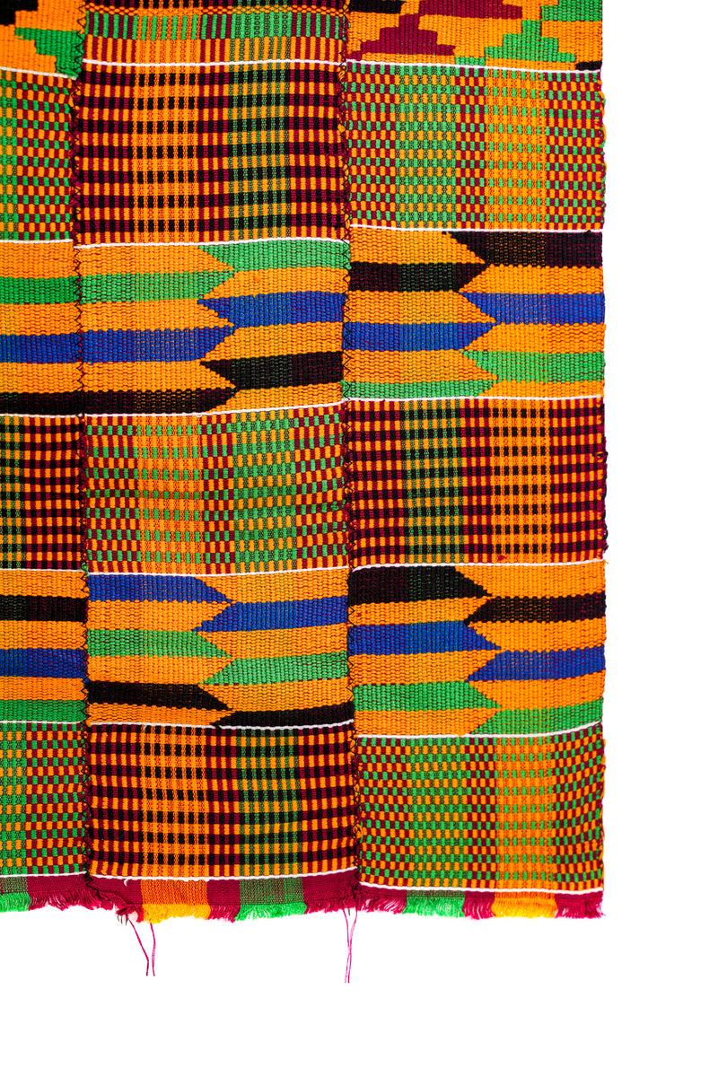 Vintage African Kente Textile 5'3" x 3'6"