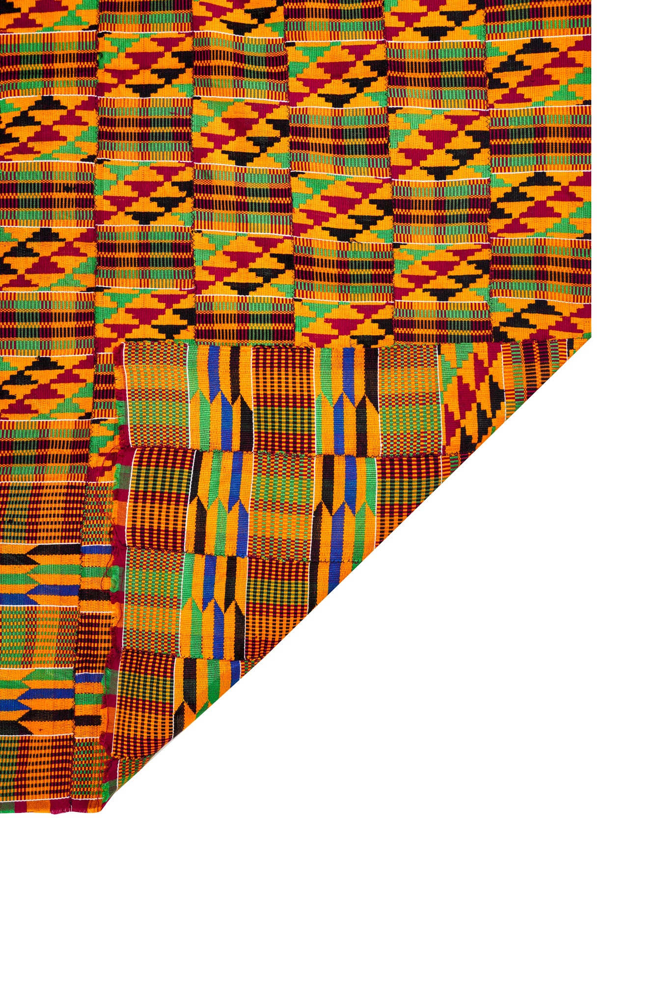 Vintage African Kente Textile 5'3" x 3'6"