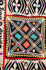 Vintage Sindhi Patchwork Embroidery Textile 7'4" x 4'5"