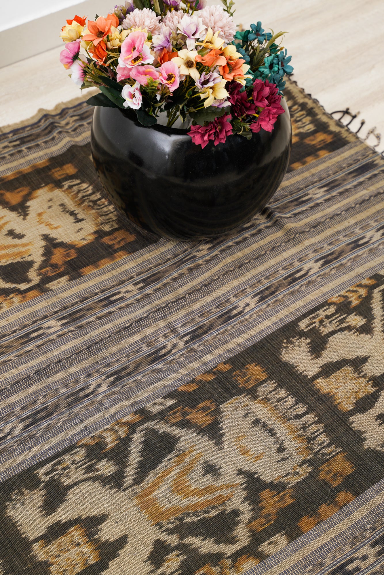 Antique Indonesian Sumba Ikat Textile 6'3" x 3'9"