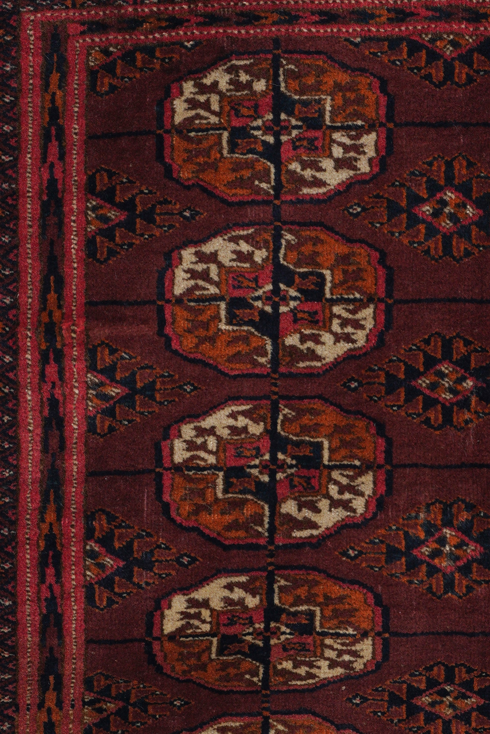 Antique Caucasian Bokhara Rug 3'1" x 2'10"