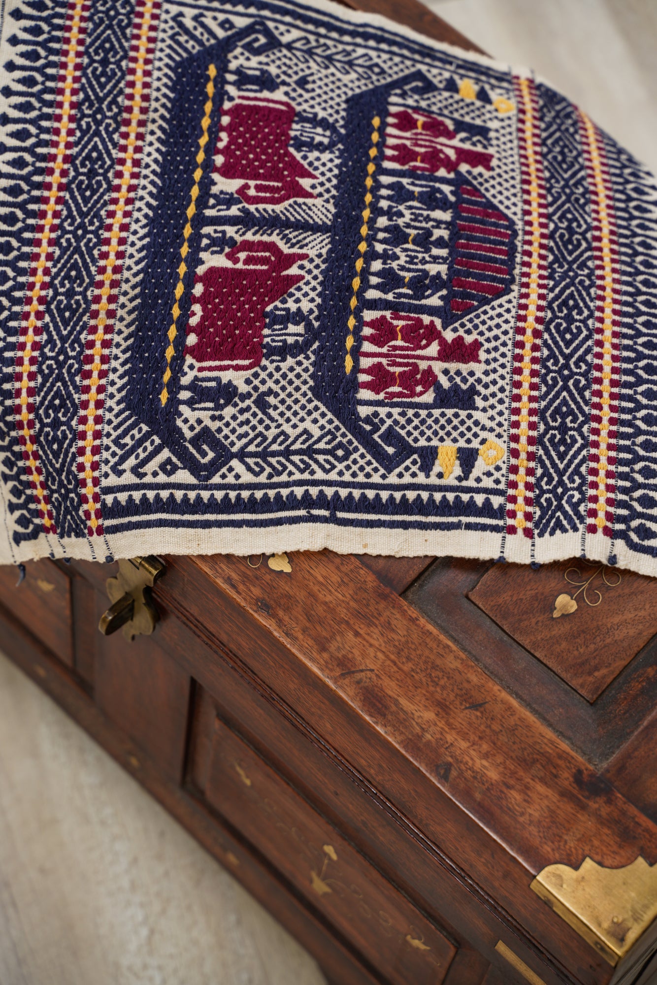 Vintage Indonesian Tampan Textile 1'5" x 1'1"