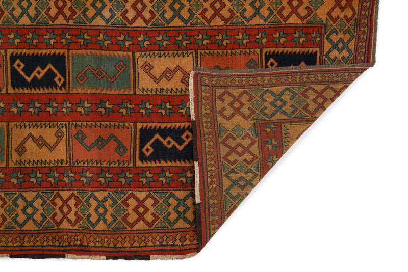 Modern Kazak Hallway Runner Rug 10'10" x 3'